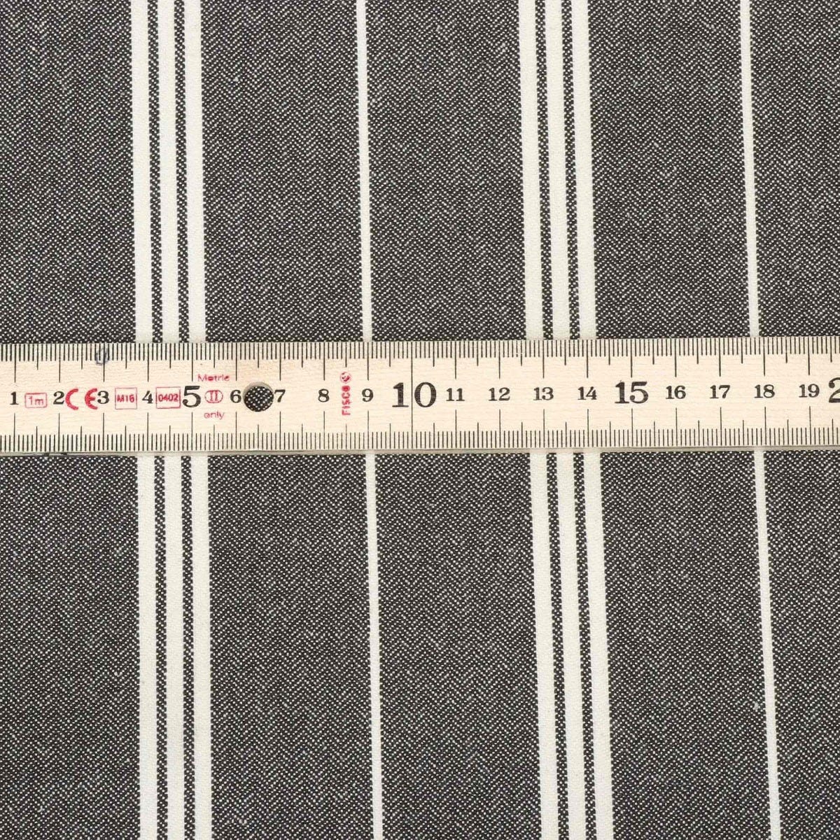 Clearance A2 Charcoal Stripe Fabric - Image 5