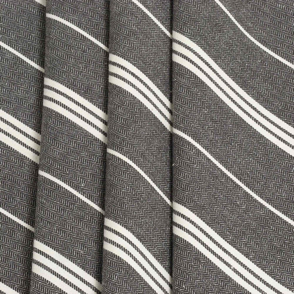 Clearance A2 Charcoal Stripe Fabric - Image 7