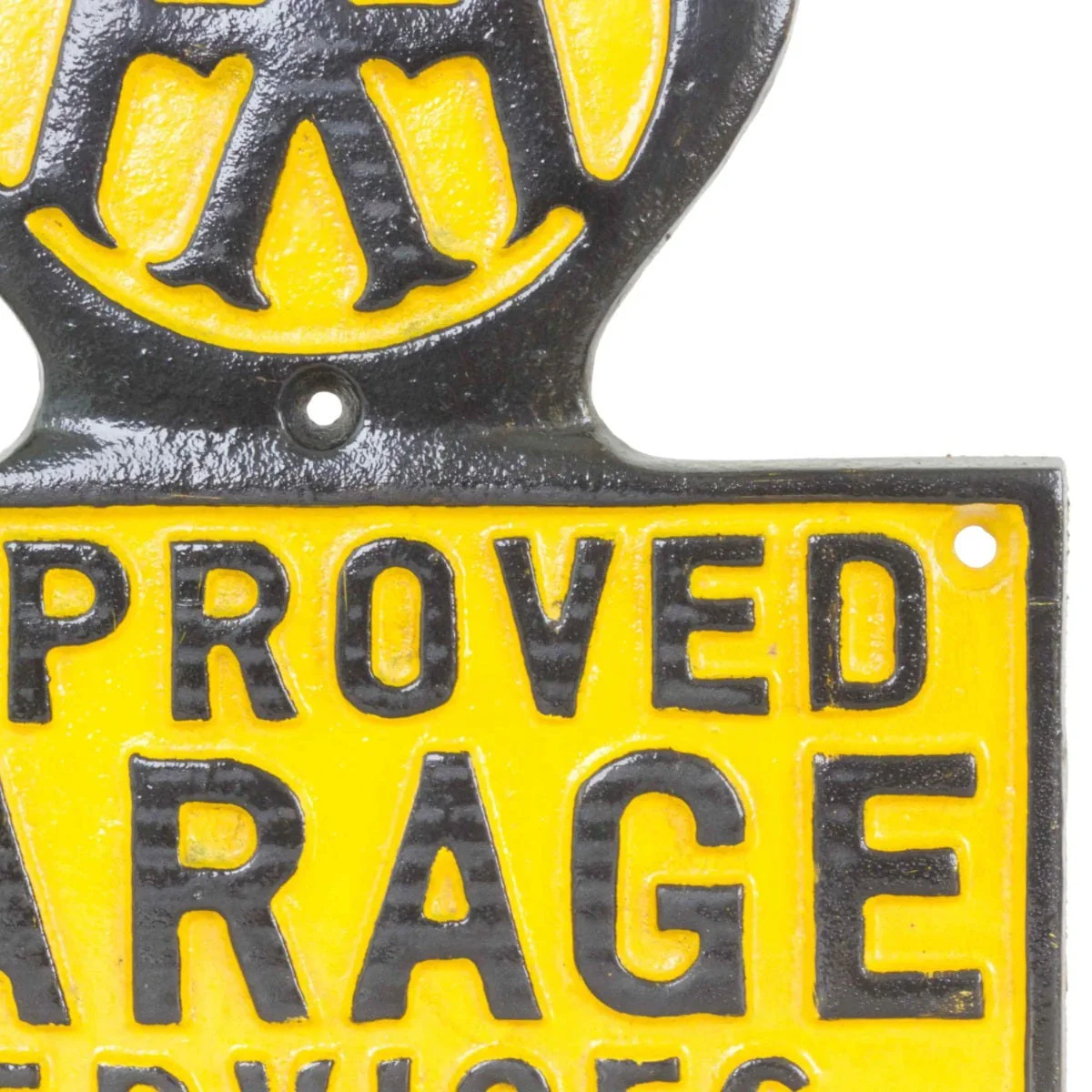 AA Garage Cast Iron Wall Sign - Image 4
