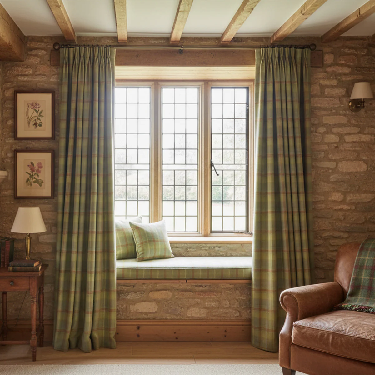 Abraham Moon Huntingtower Spruce Fabric - Image 7