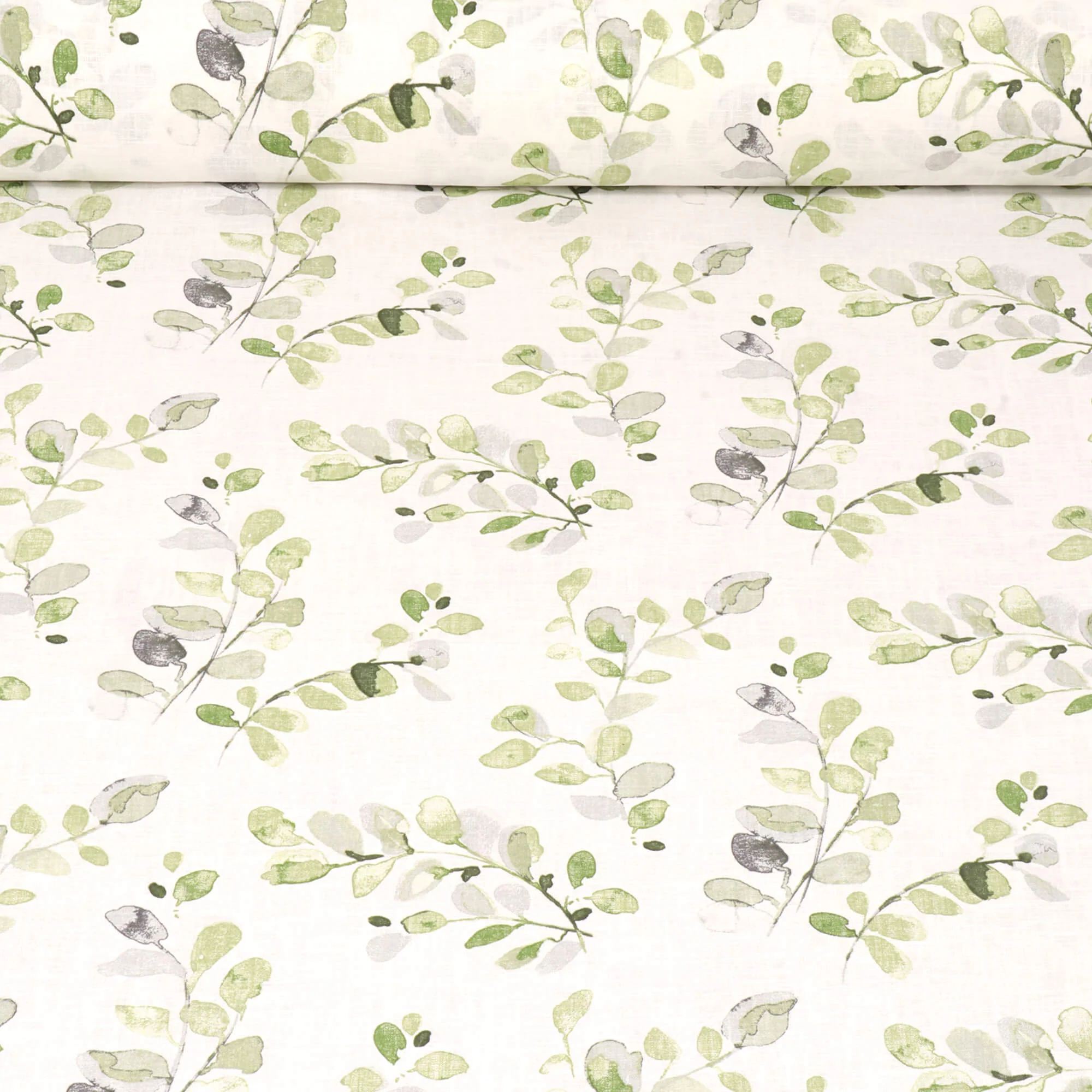 Acacia Botanical Green Fabric - Image 2