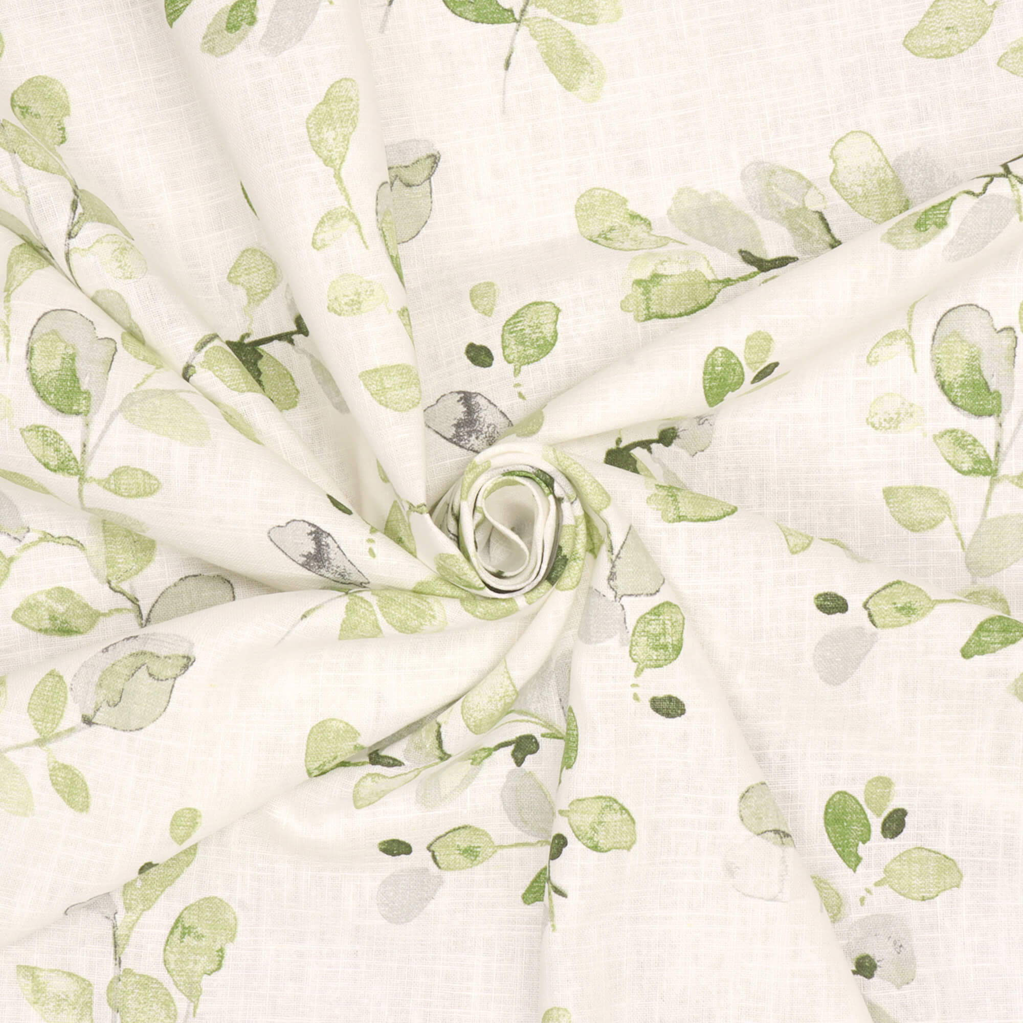 Acacia Botanical Green Fabric - Image 3