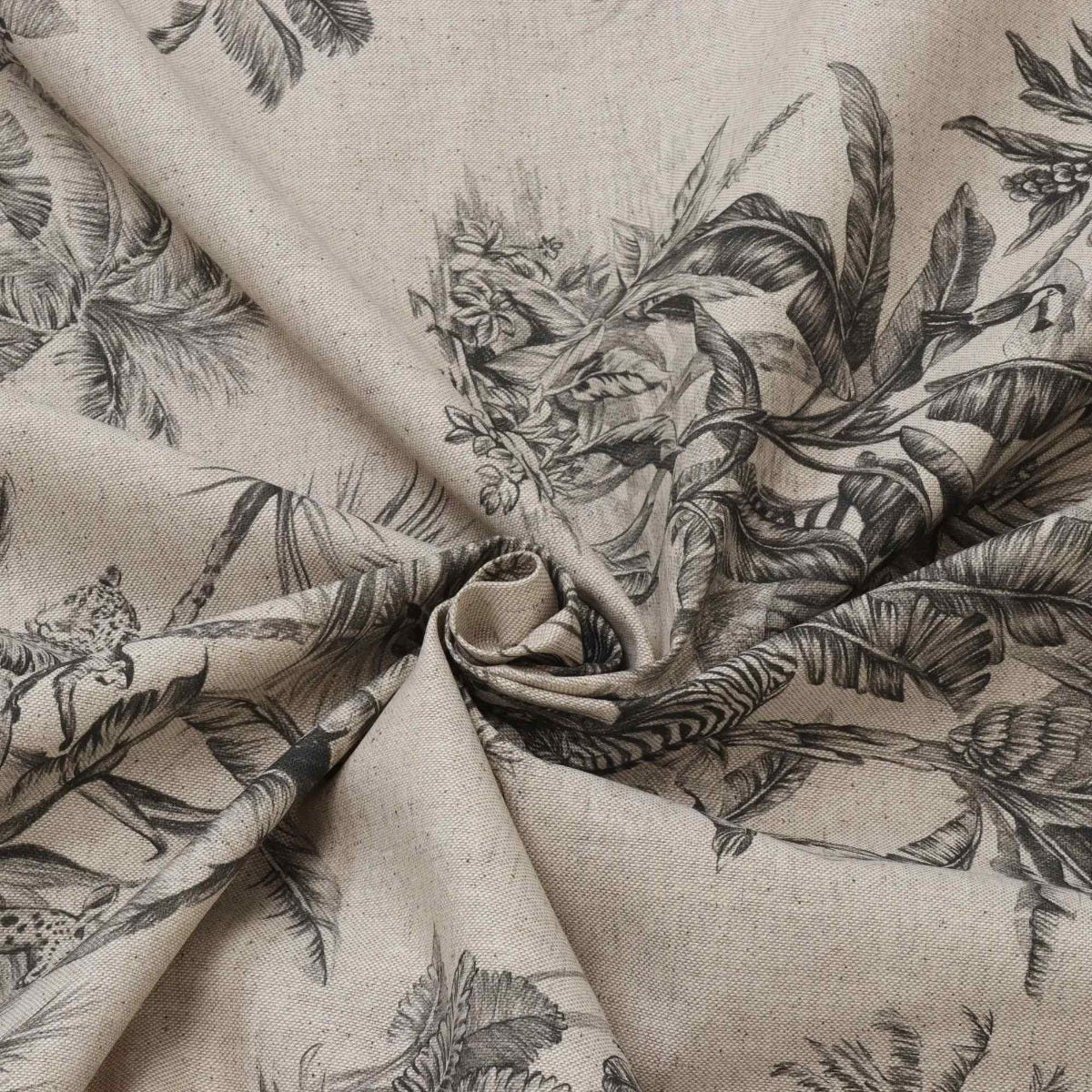 African Jungle Linen Double Width Fabric - Image 3