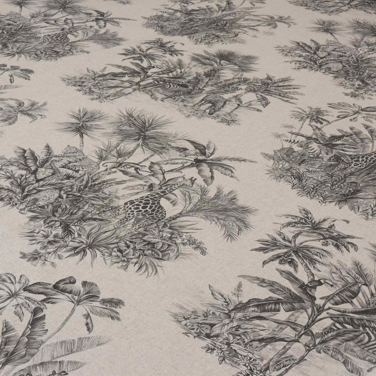 African Jungle Linen Double Width Fabric - Image 4