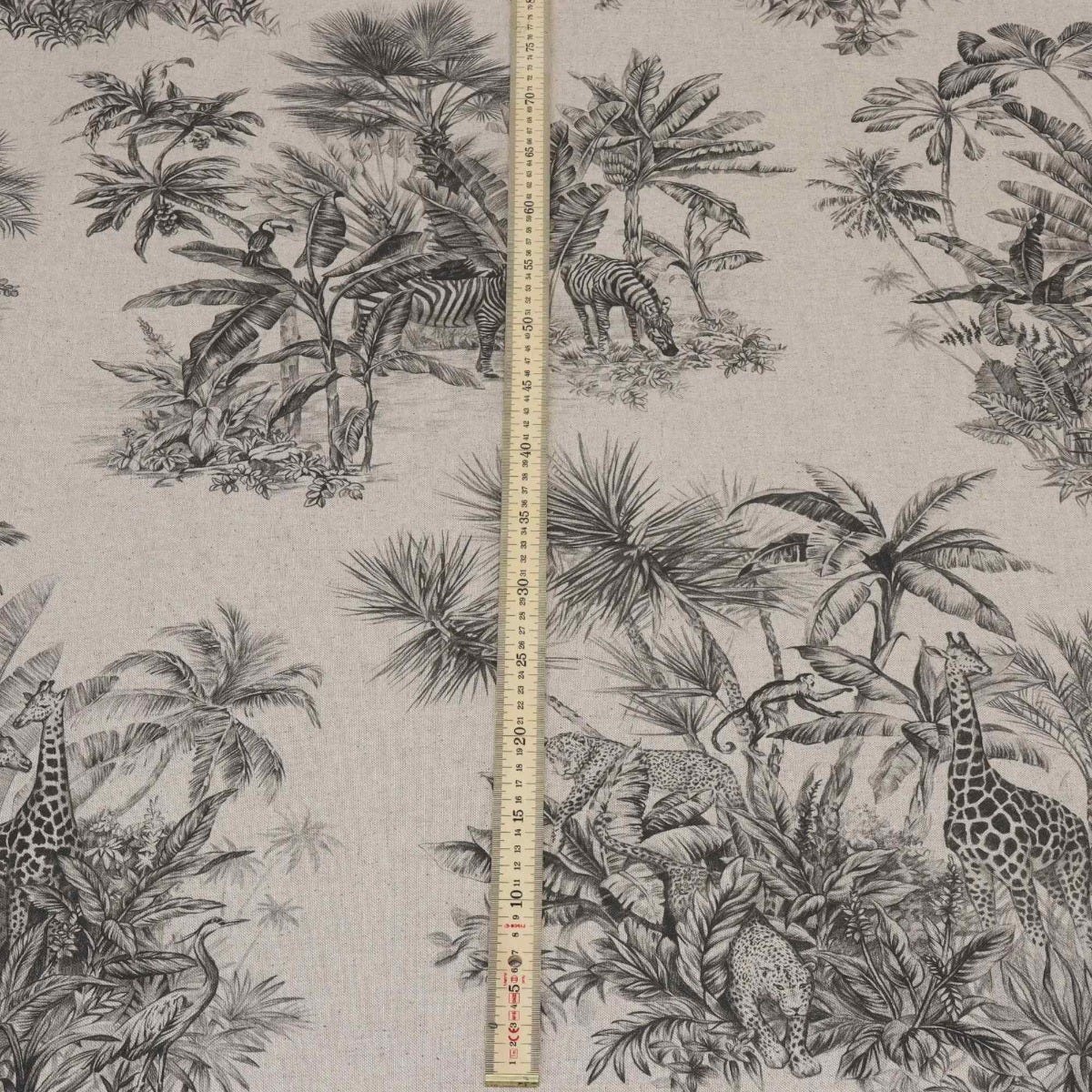 African Jungle Linen Double Width Fabric - Image 5