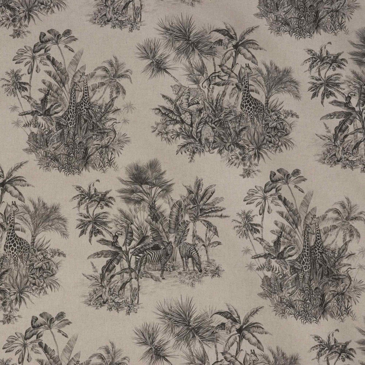 African Jungle Linen Double Width Fabric - Image 9