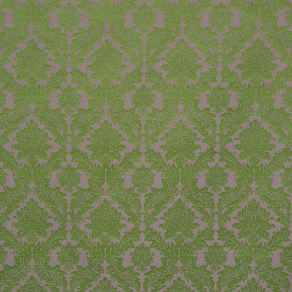 Alderton Damask Purple on Green Fabric - Image 7