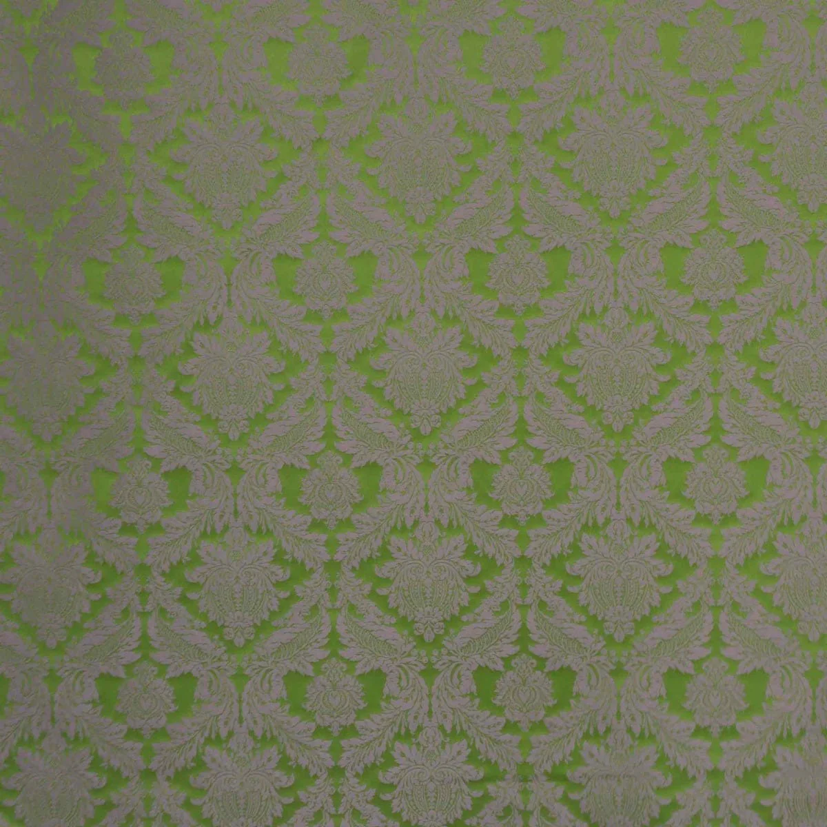 Alderton Damask Purple on Green Fabric - Image 9