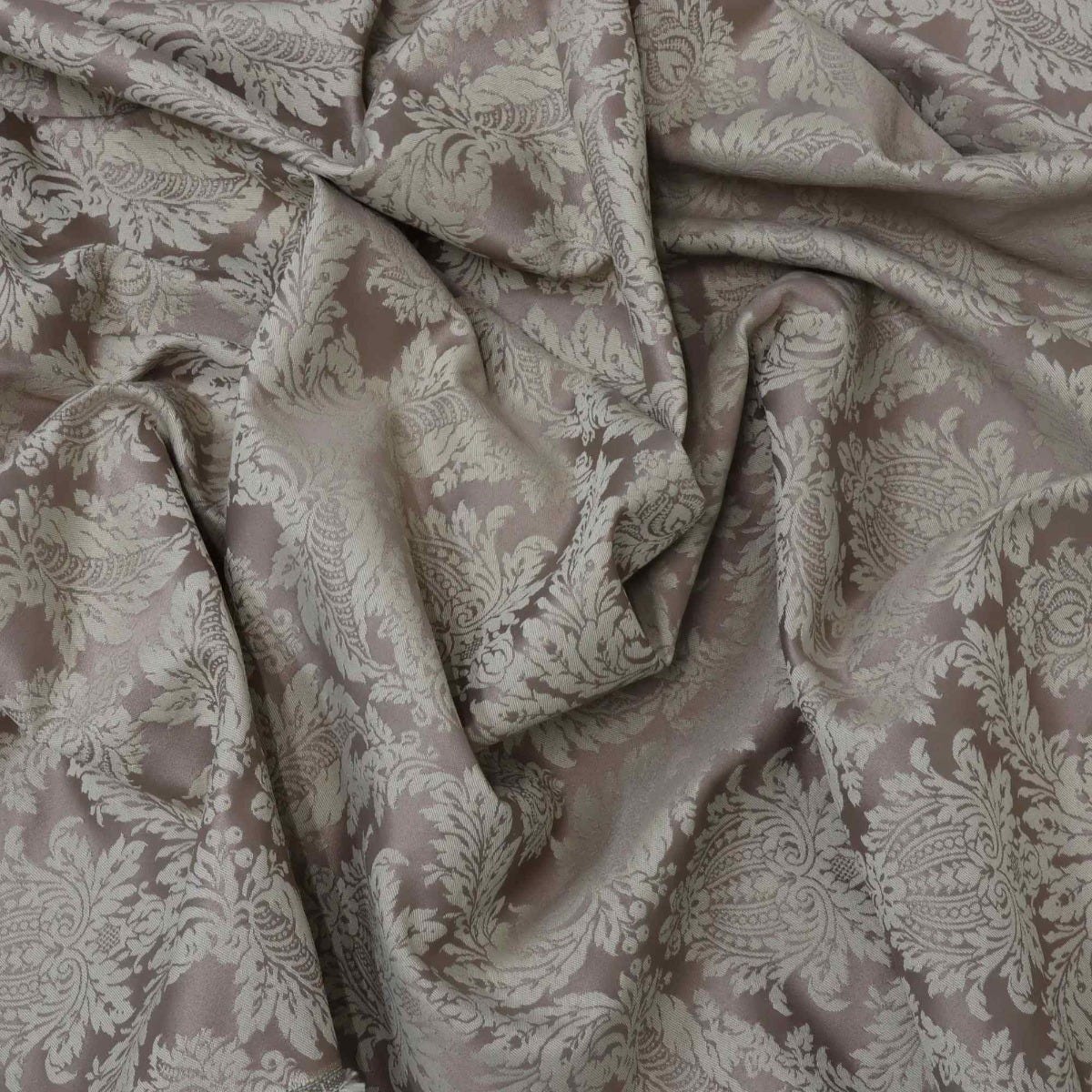 Alderton Luxury Damask Biscuit Fabric - Image 3