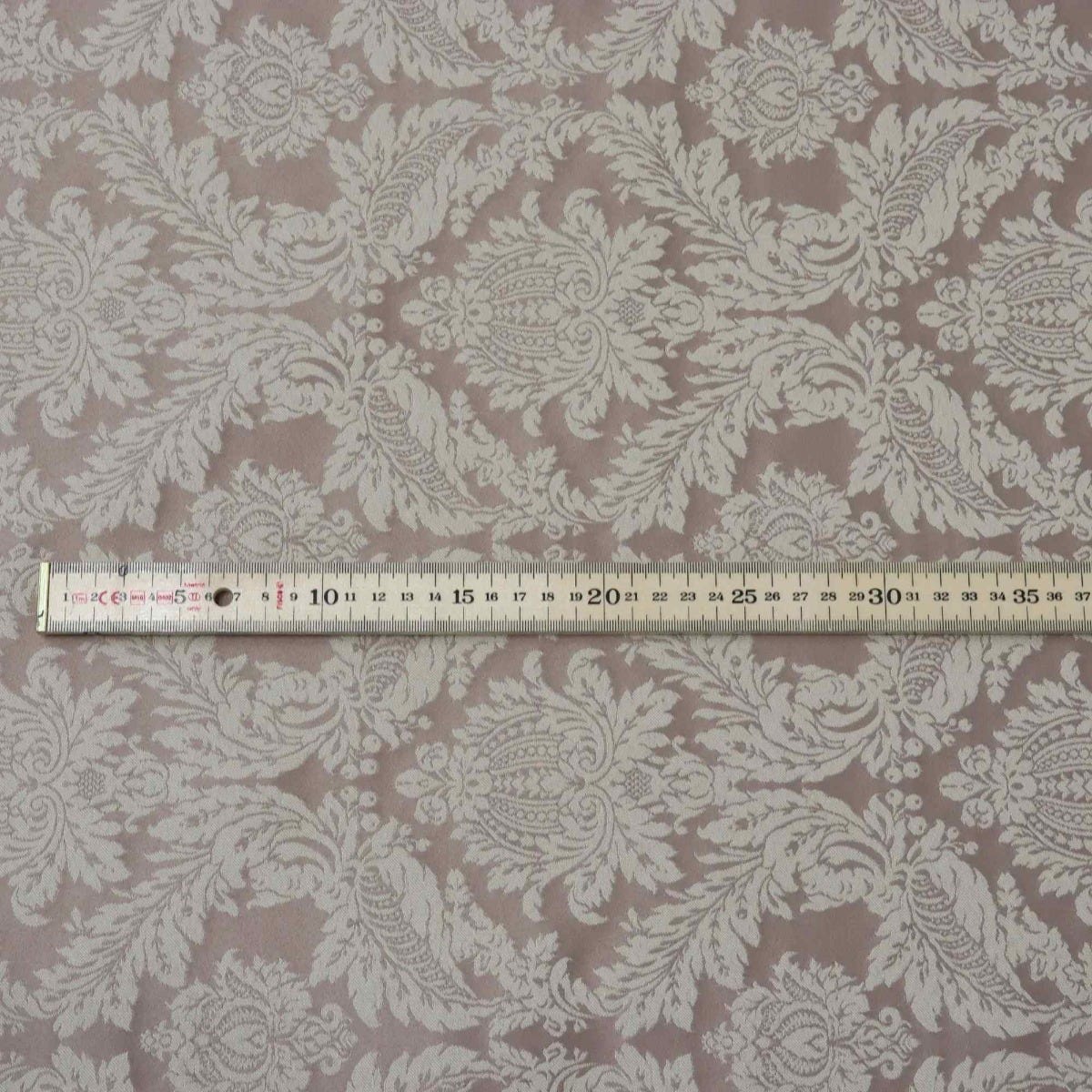 Alderton Luxury Damask Biscuit Fabric - Image 5