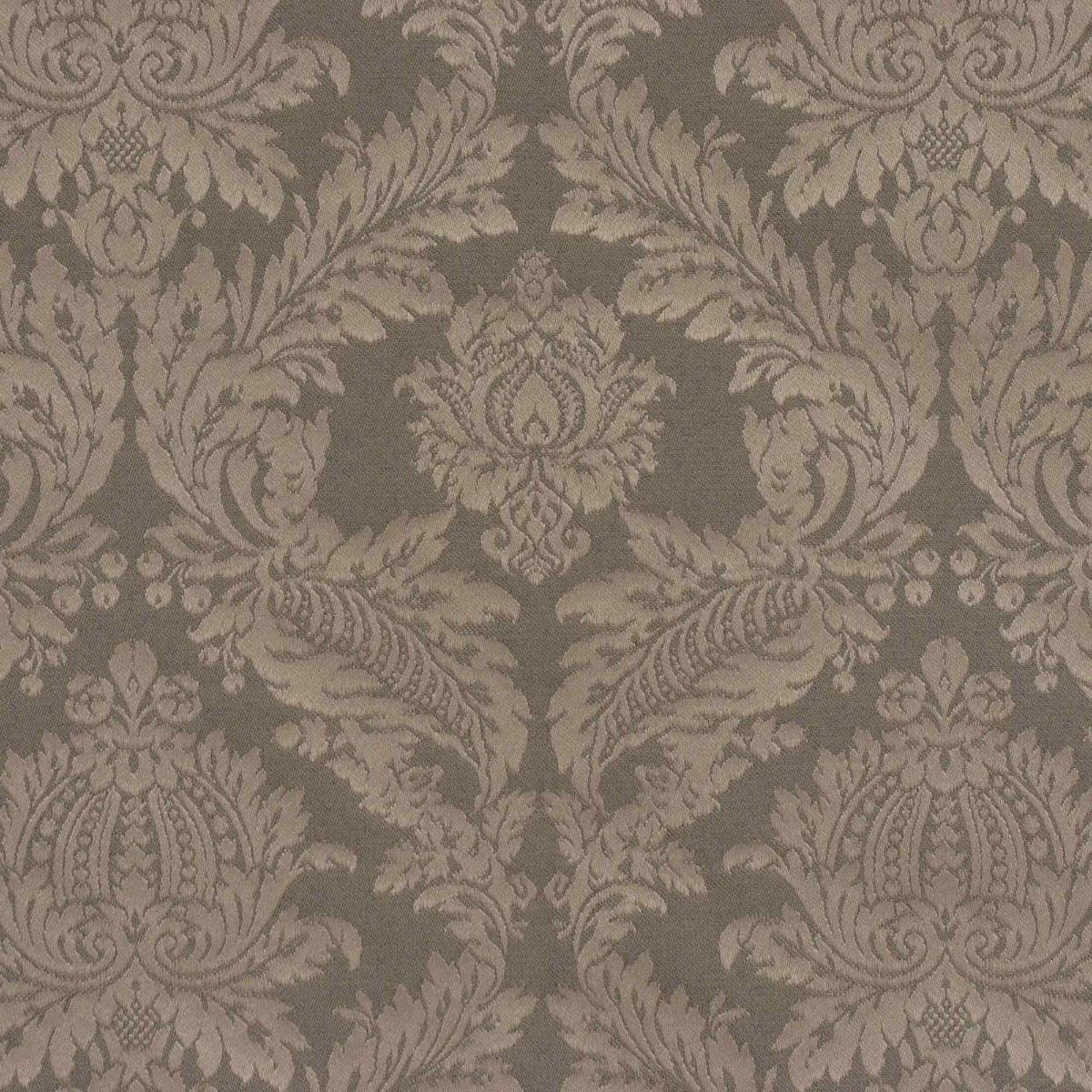 Alderton Luxury Damask Chocolate Fabric - Image 6