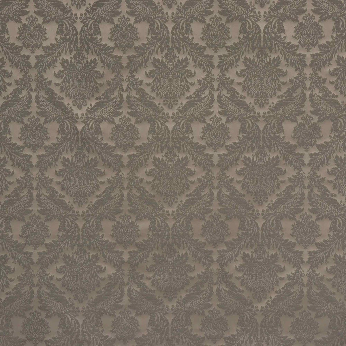 Alderton Luxury Damask Chocolate Fabric - Image 7