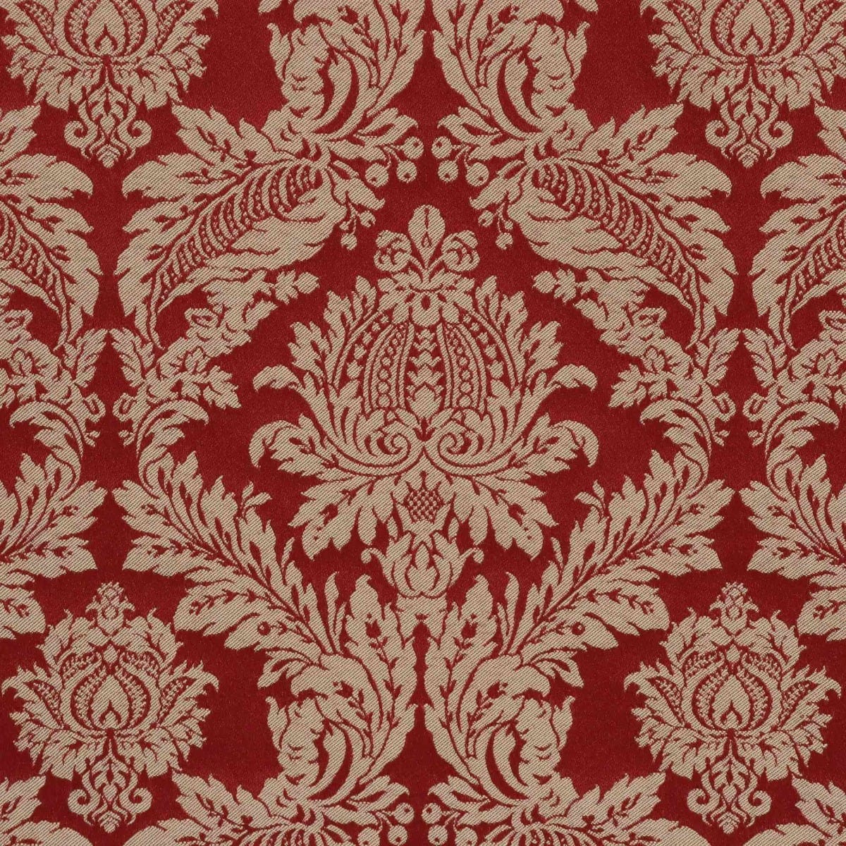 Alderton Luxury Damask Gold on Red Fabric - Image 6