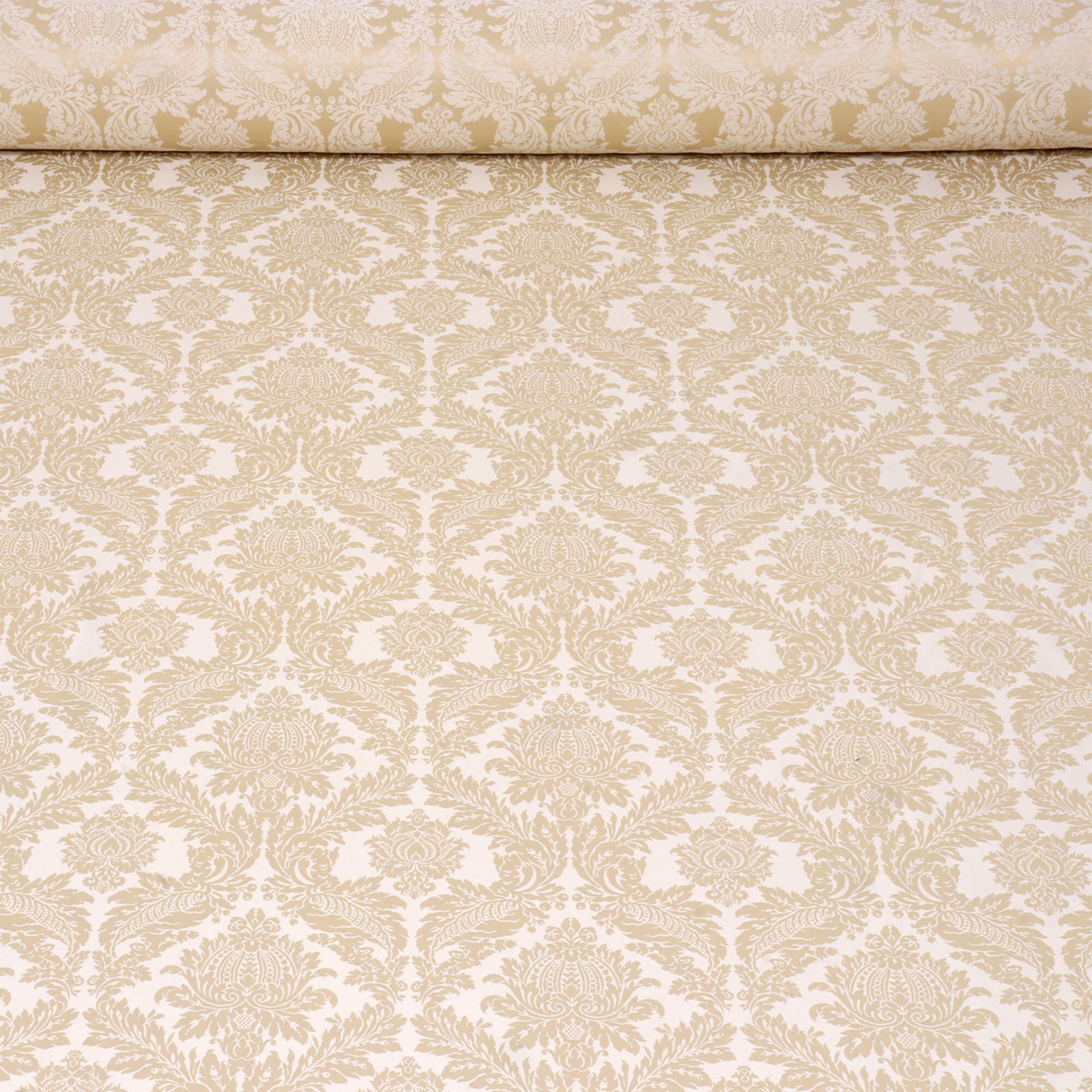 Alderton Luxury Damask Ivory Fabric - Image 2