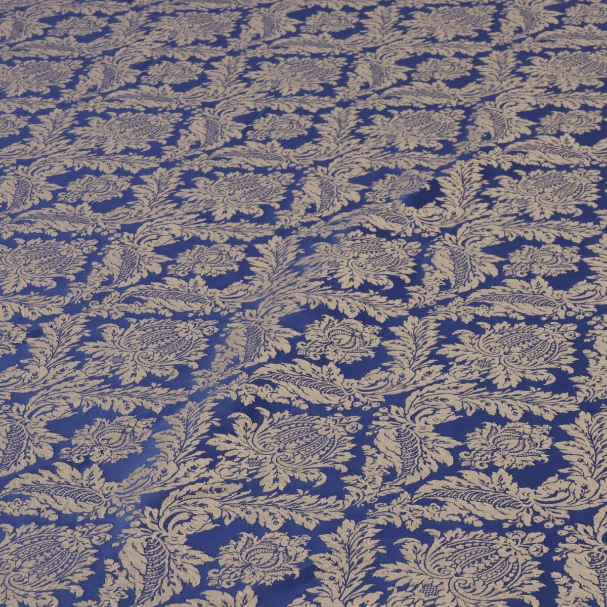 Alderton Luxury Damask Navy Fabric - Image 4
