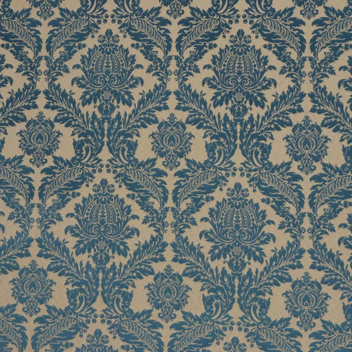 Alderton Luxury Damask Teal Fabric - Image 8