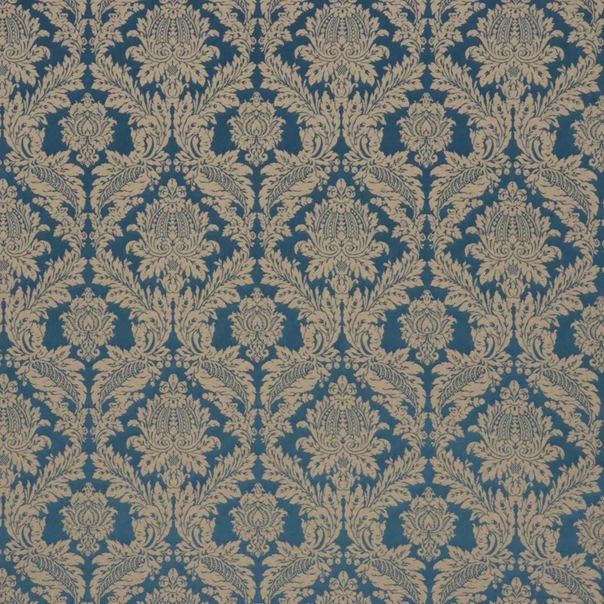 Alderton Luxury Damask Teal Fabric - Image 9