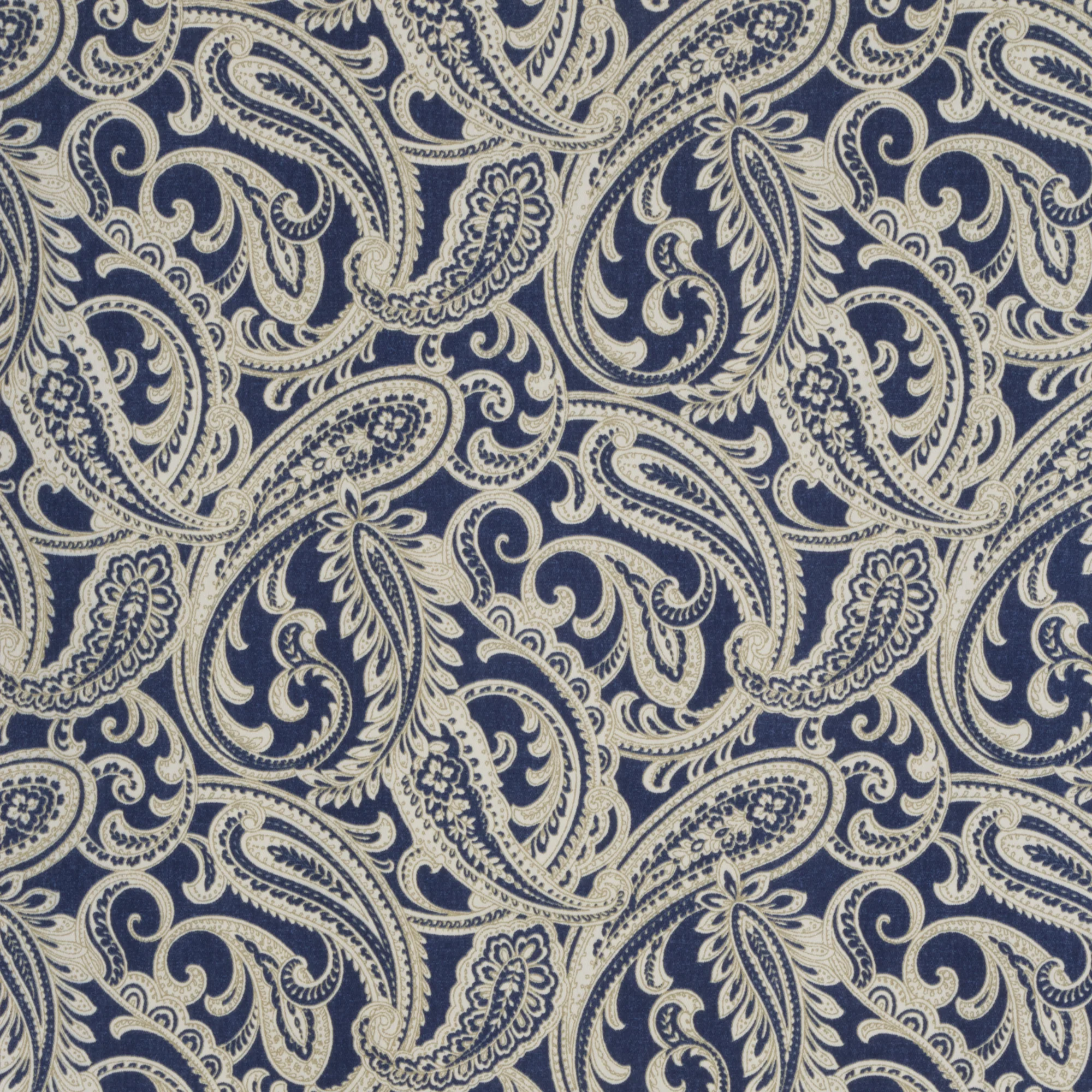 Amira Paisley Navy Fabric - Image 3