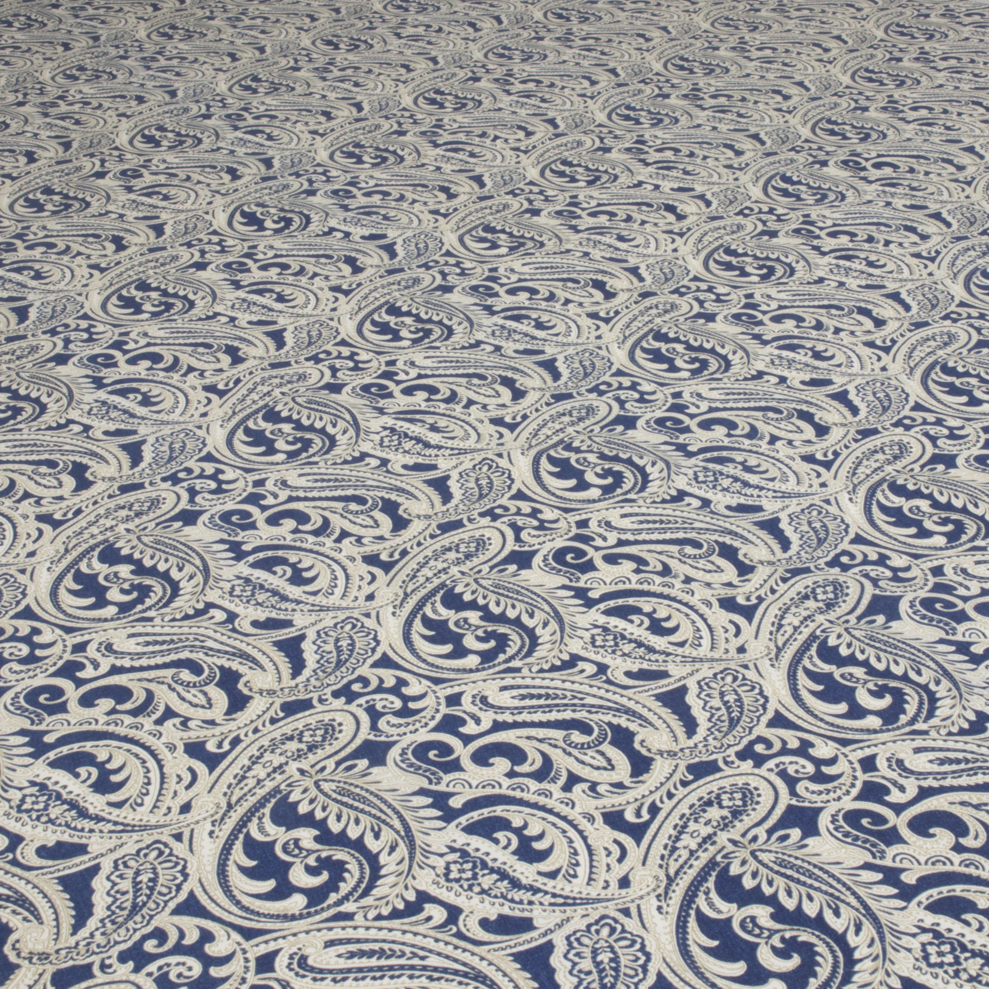 Amira Paisley Navy Fabric - Image 5