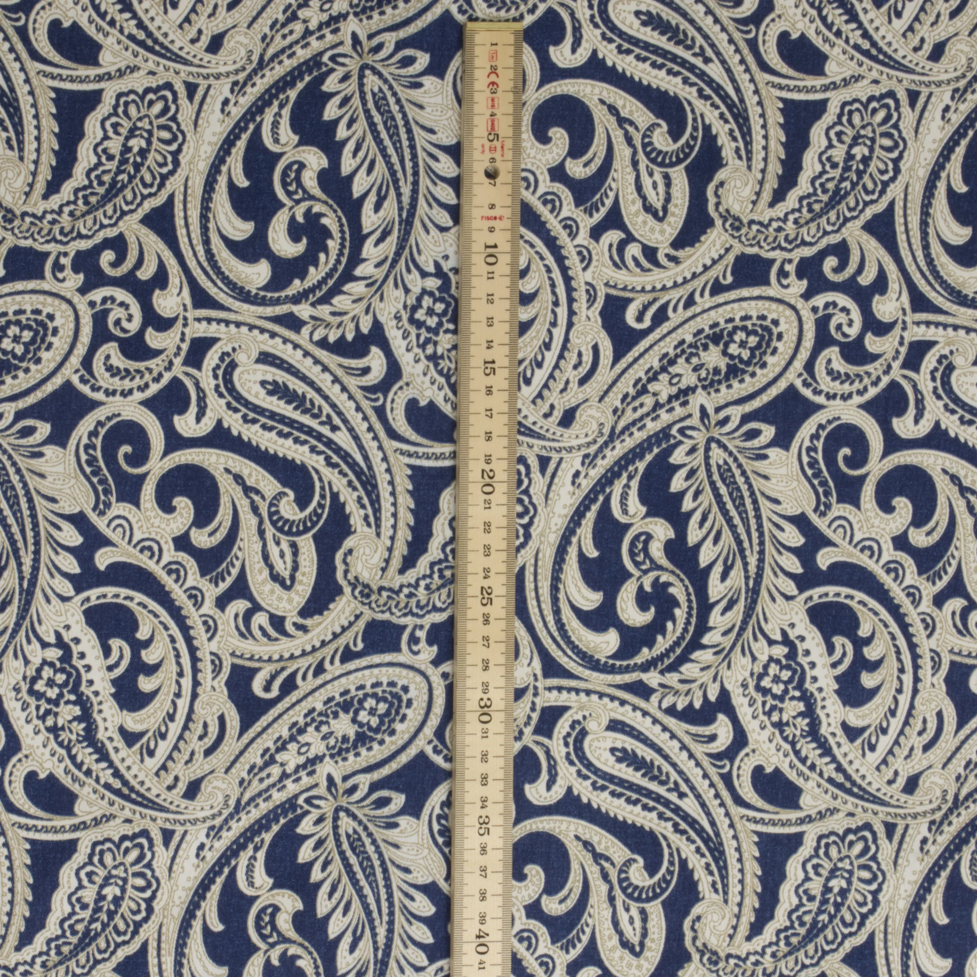 Amira Paisley Navy Fabric - Image 6