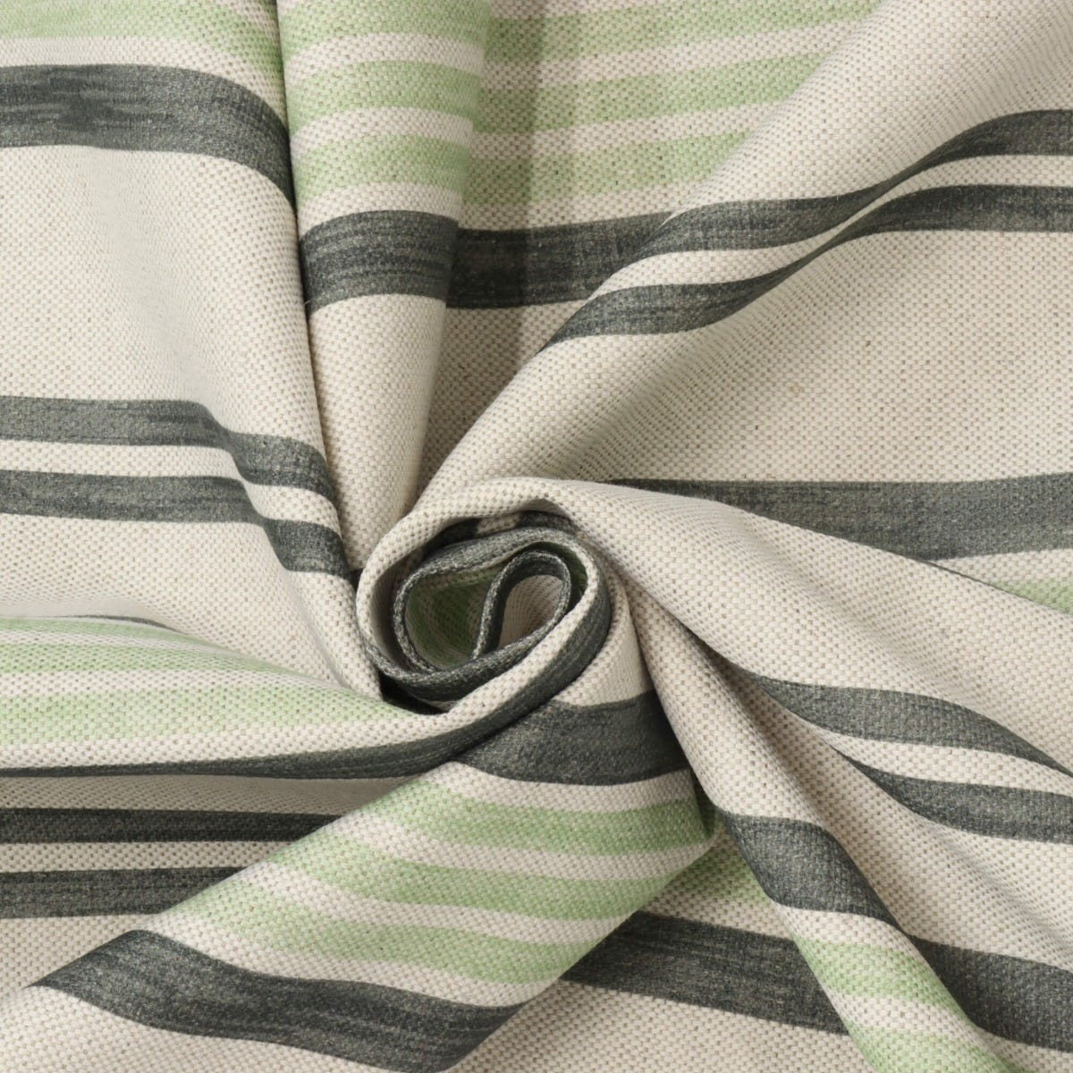 Art of the Loom Lavenham Stripe Sage Fabric - Image 3