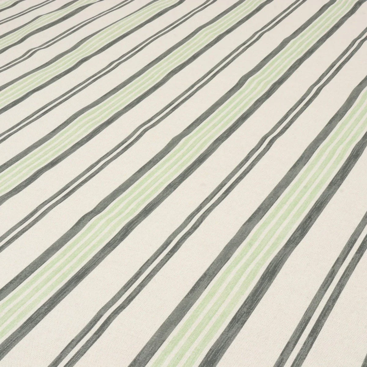 Art of the Loom Lavenham Stripe Sage Fabric - Image 4