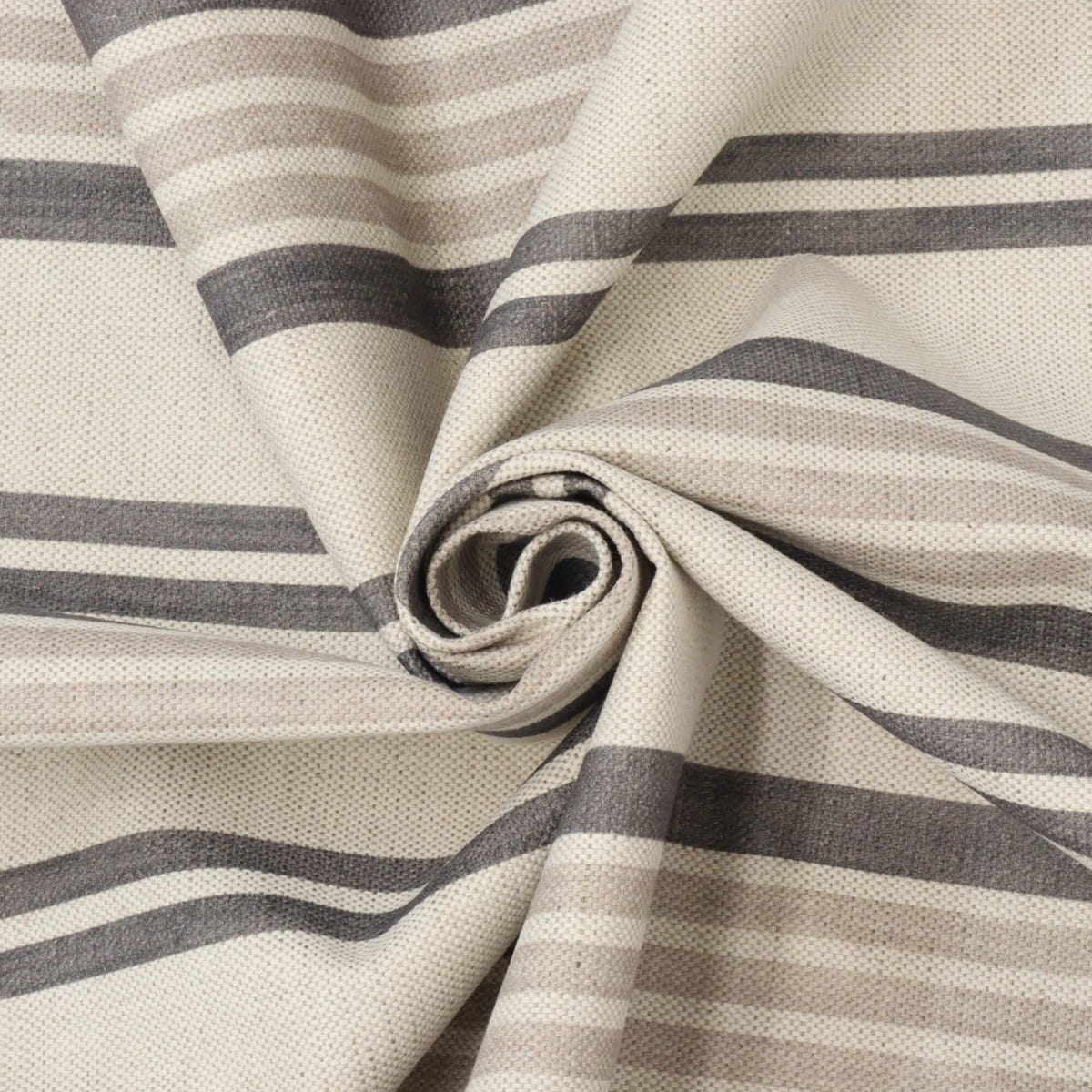 Art of the Loom Lavenham Stripe Slate Fabric - Image 3