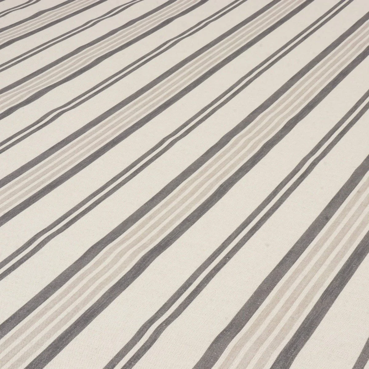 Art of the Loom Lavenham Stripe Slate Fabric - Image 4