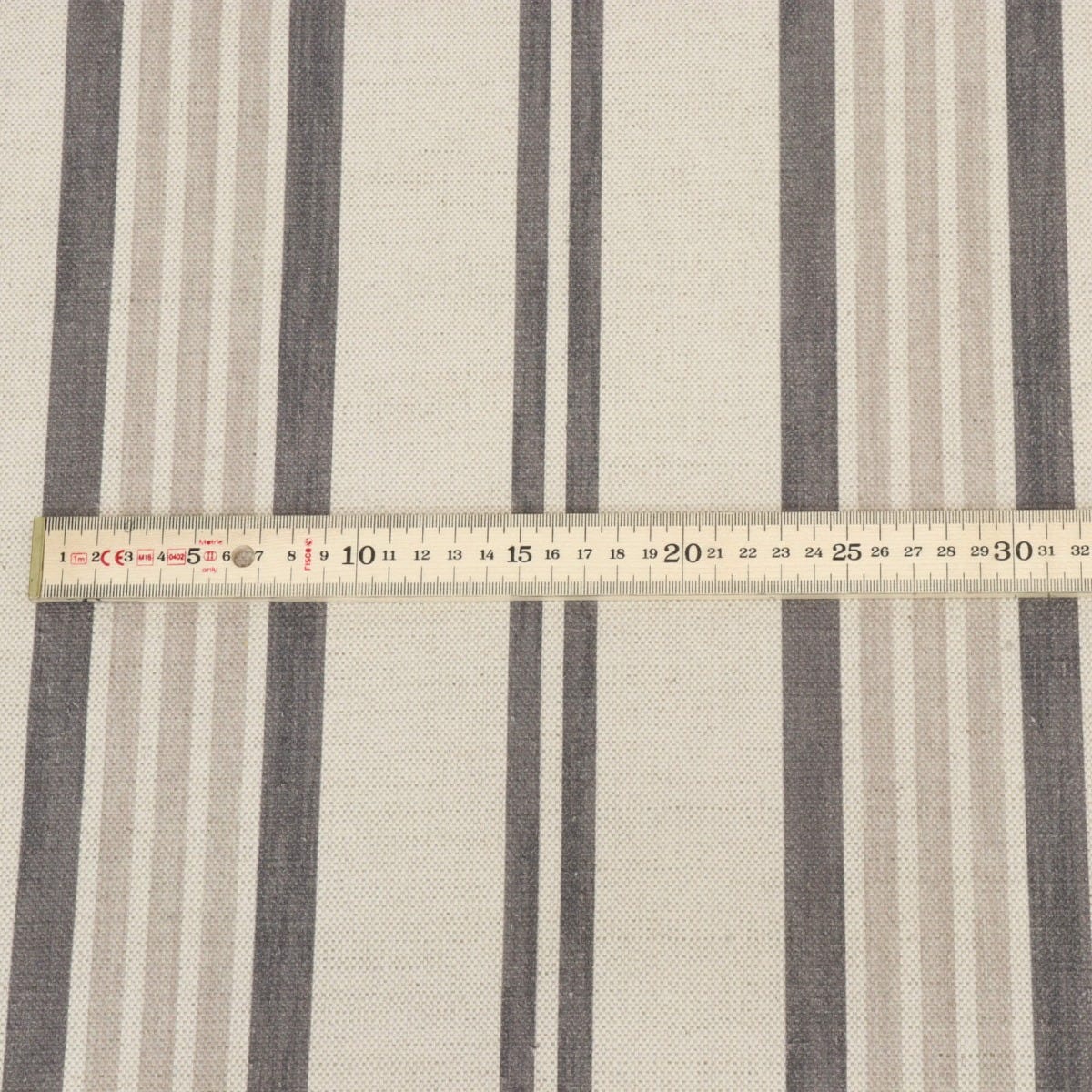 Art of the Loom Lavenham Stripe Slate Fabric - Image 5