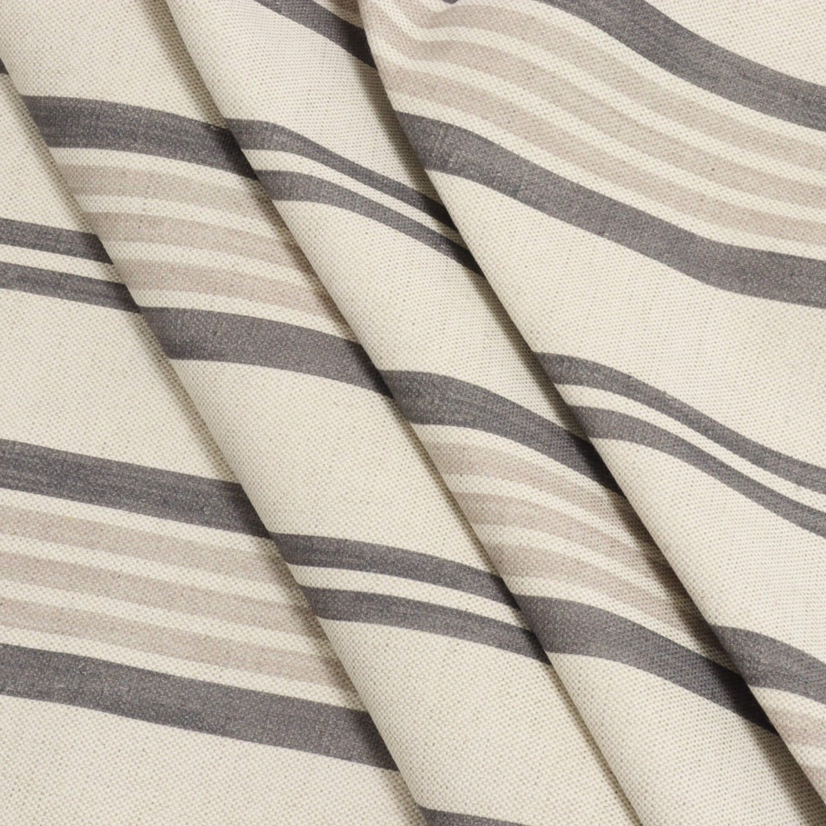 Art of the Loom Lavenham Stripe Slate Fabric - Image 7