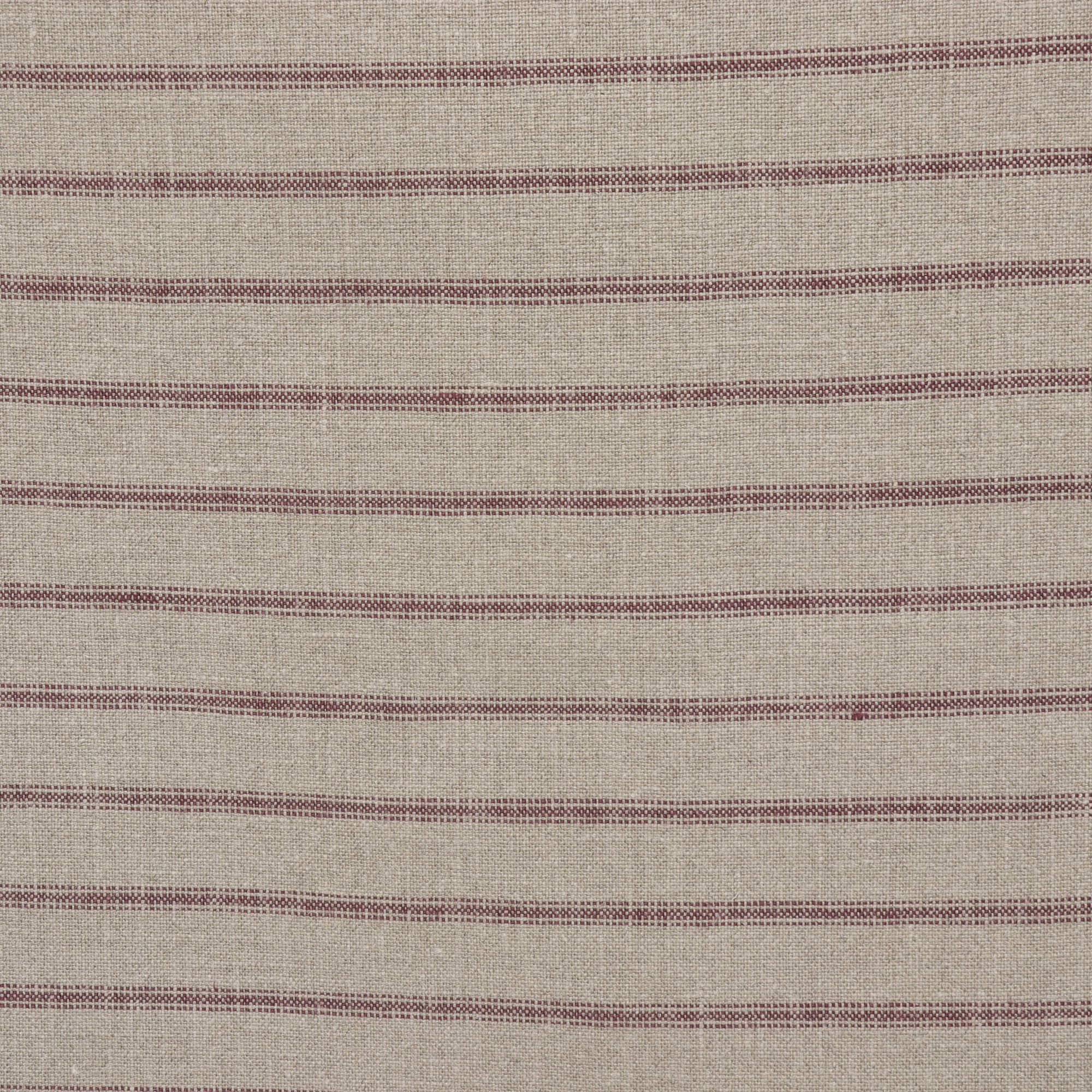 Art of the Loom Wexford Stripe Aubergine Linen Fabric - Image 8