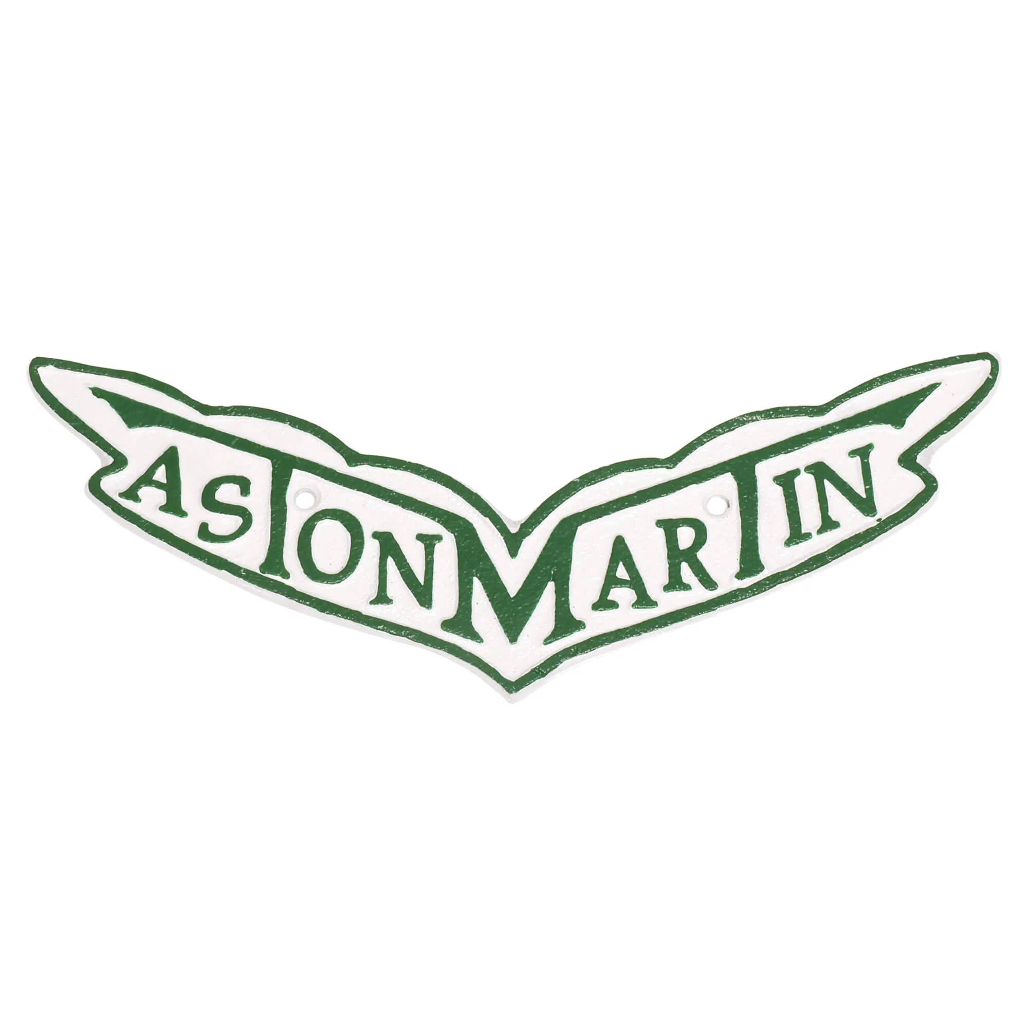 Aston Martin Leaf Cast Iron Sign