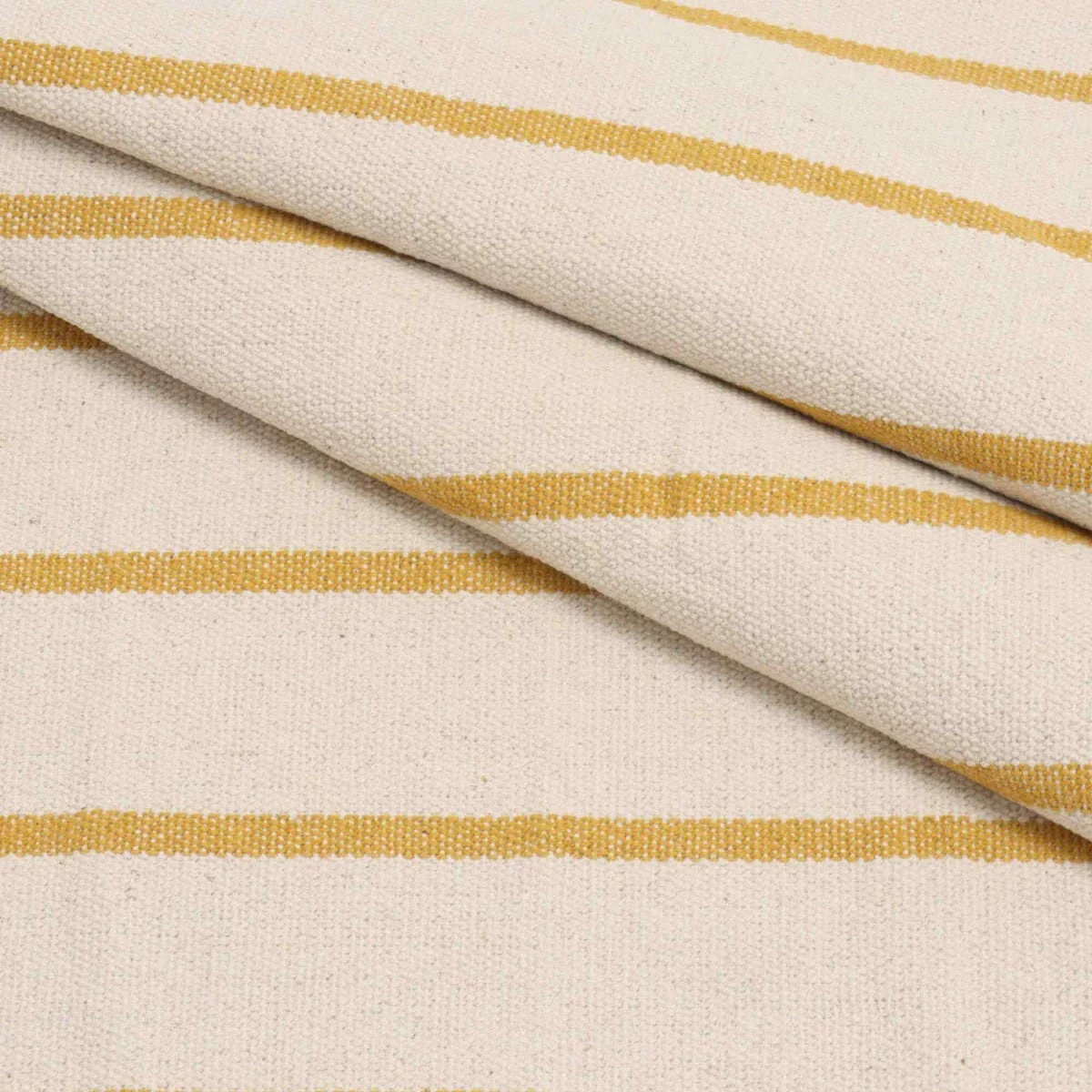 Austin Deck Stripe Mustard Fabric - Image 6