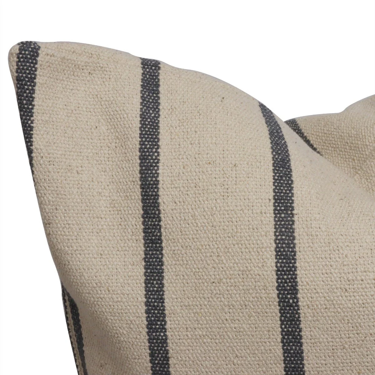 Austin Stripe Grey Cushion - Image 6