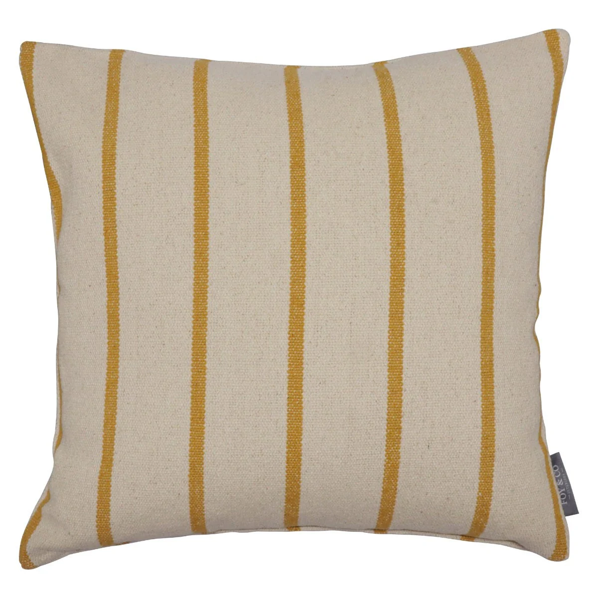 Austin Stripe Mustard Cushion - Image 3
