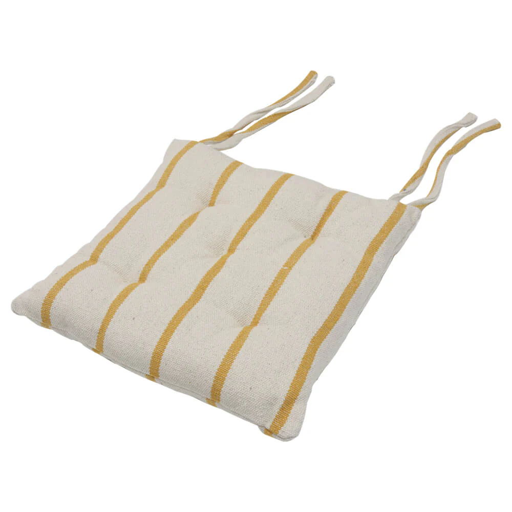Austin Stripe Mustard Seat Pad