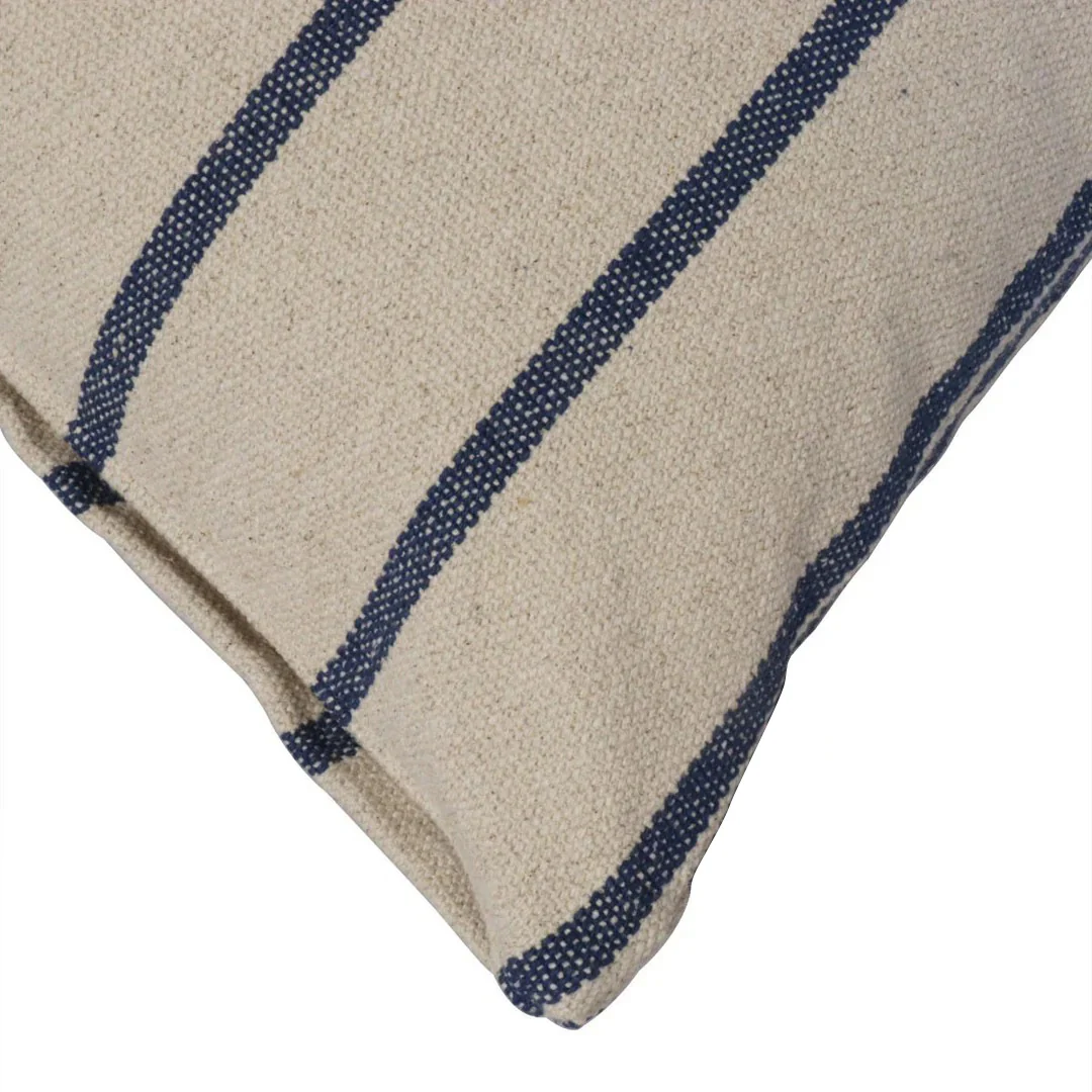 Austin Stripe Navy Cushion - Image 2