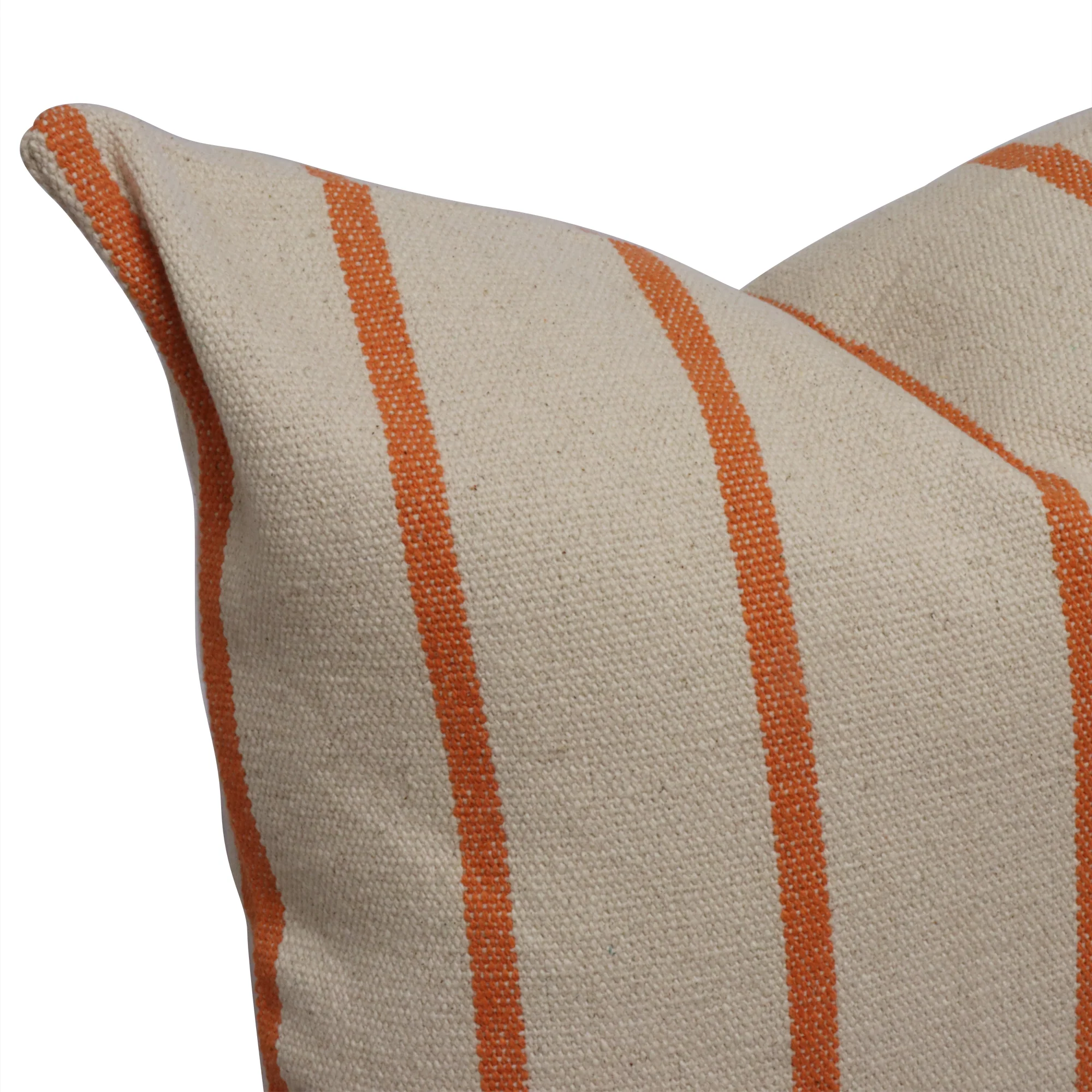 Austin Stripe Orange Cushion - Image 4