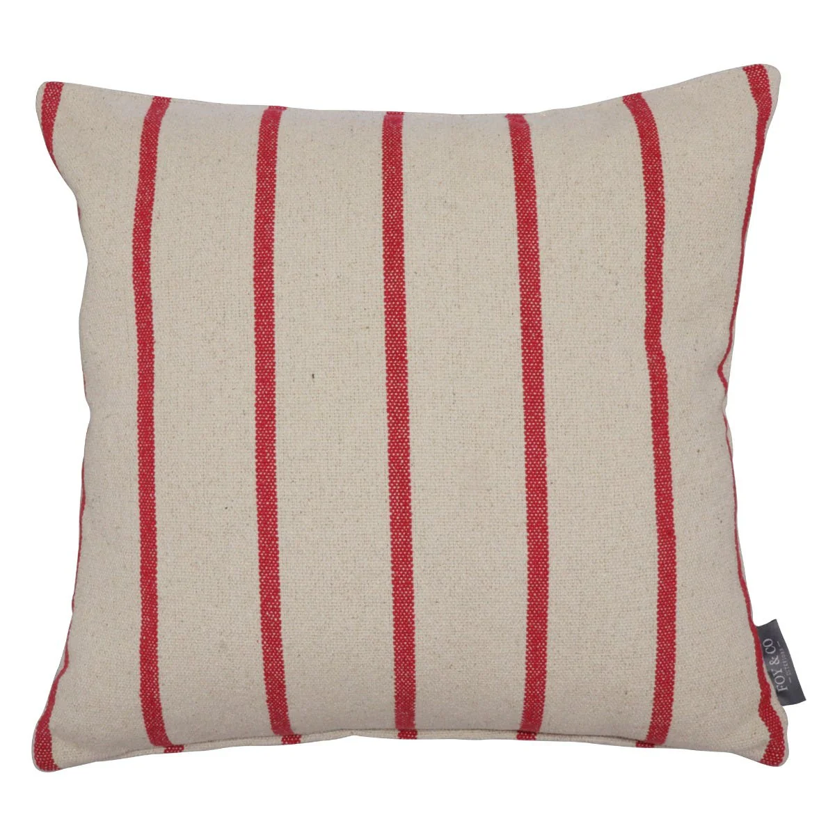 Austin Stripe Red Cushion - Image 3
