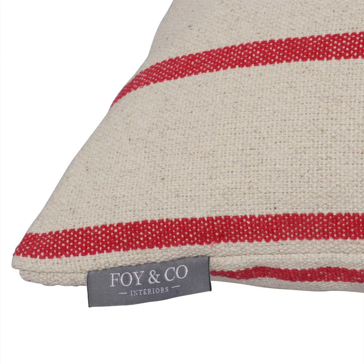 Austin Stripe Red Cushion - Image 5