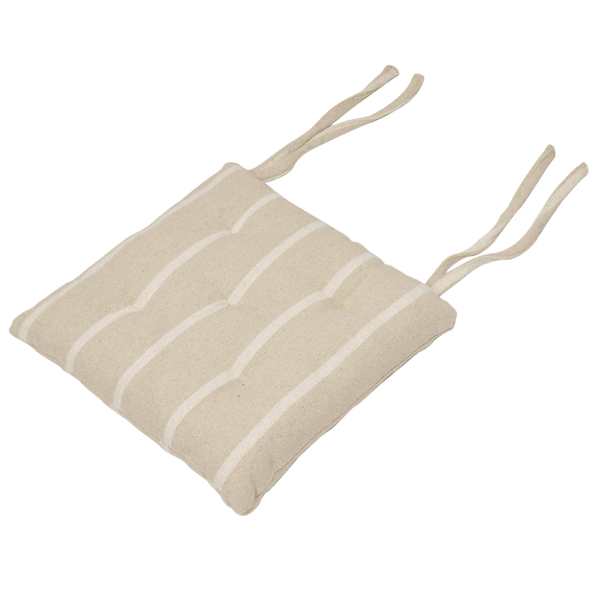 Austin Stripe White Seat Pad