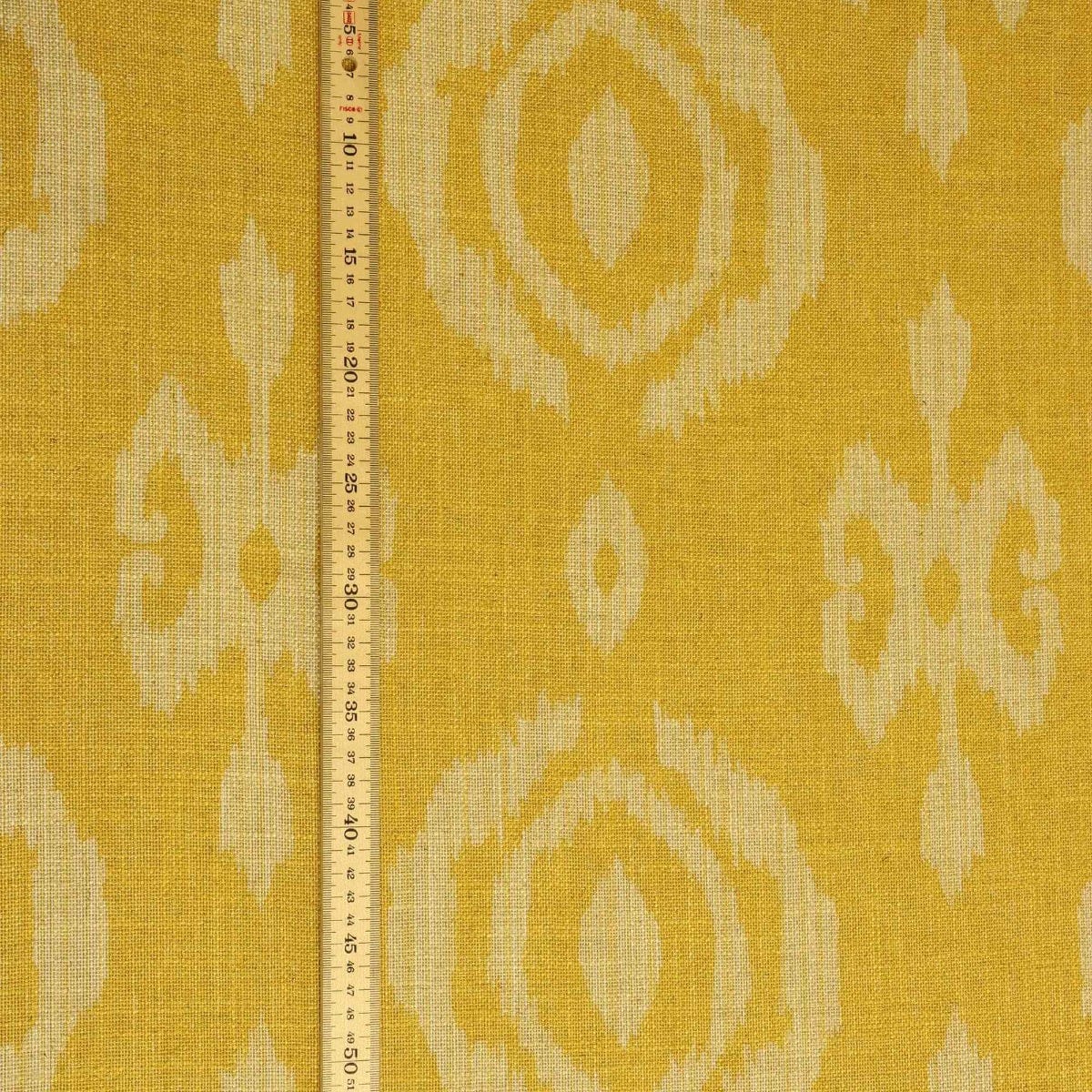 Bali Ikat Mustard Fabric - Image 5