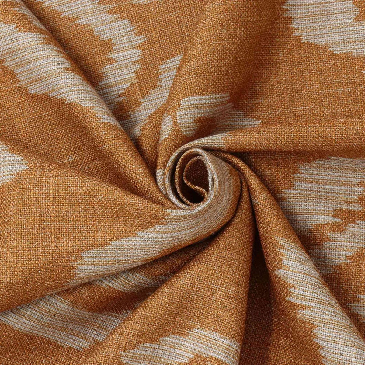 Bali Ikat Orange Fabric - Image 3