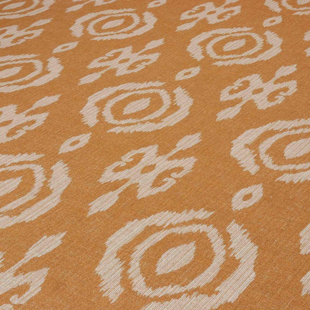 Bali Ikat Orange Fabric - Image 4