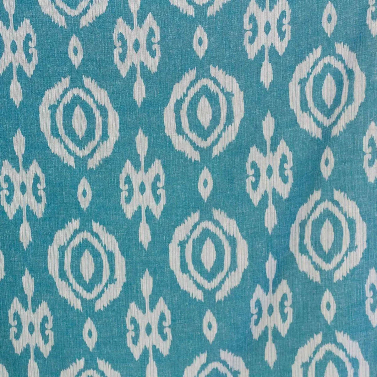 Bali Ikat Teal Fabric - Image 5