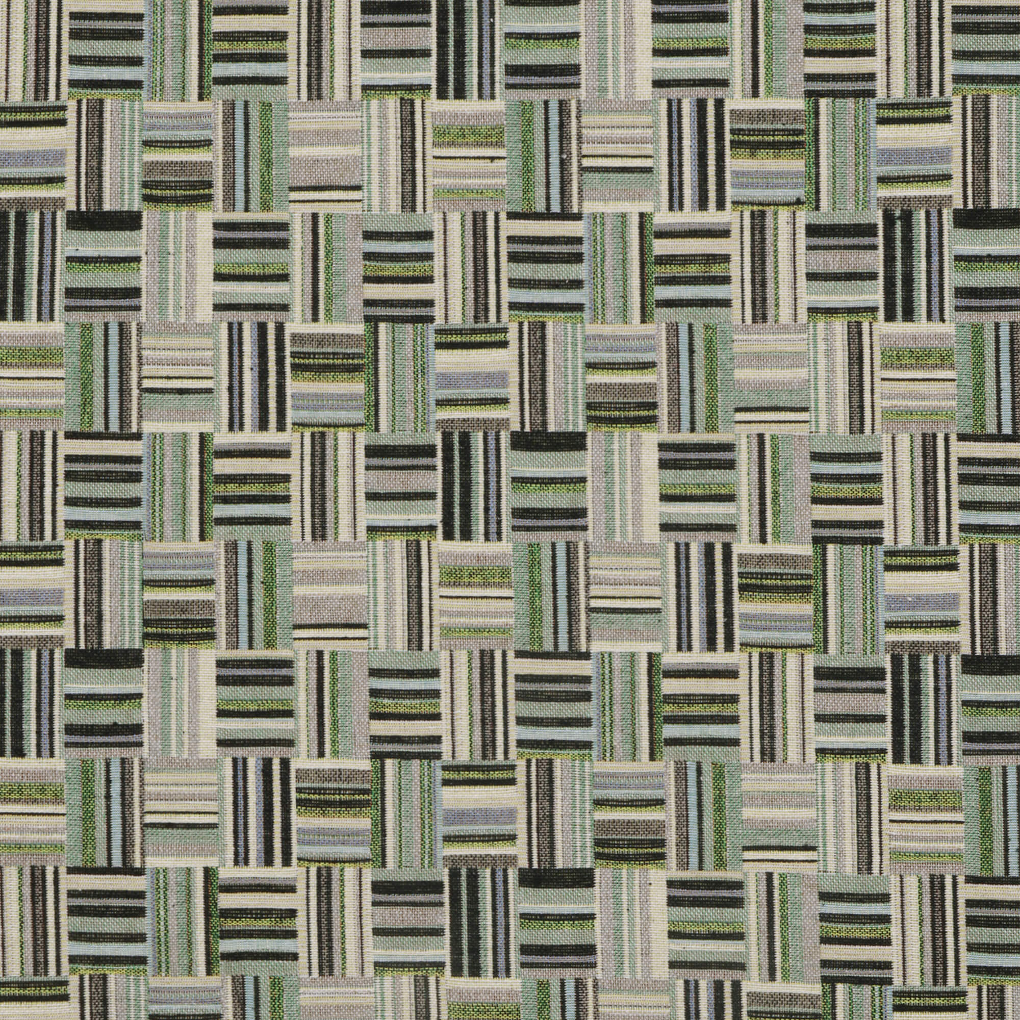 Basket Weave Jacquard Green Fabric - Image 7