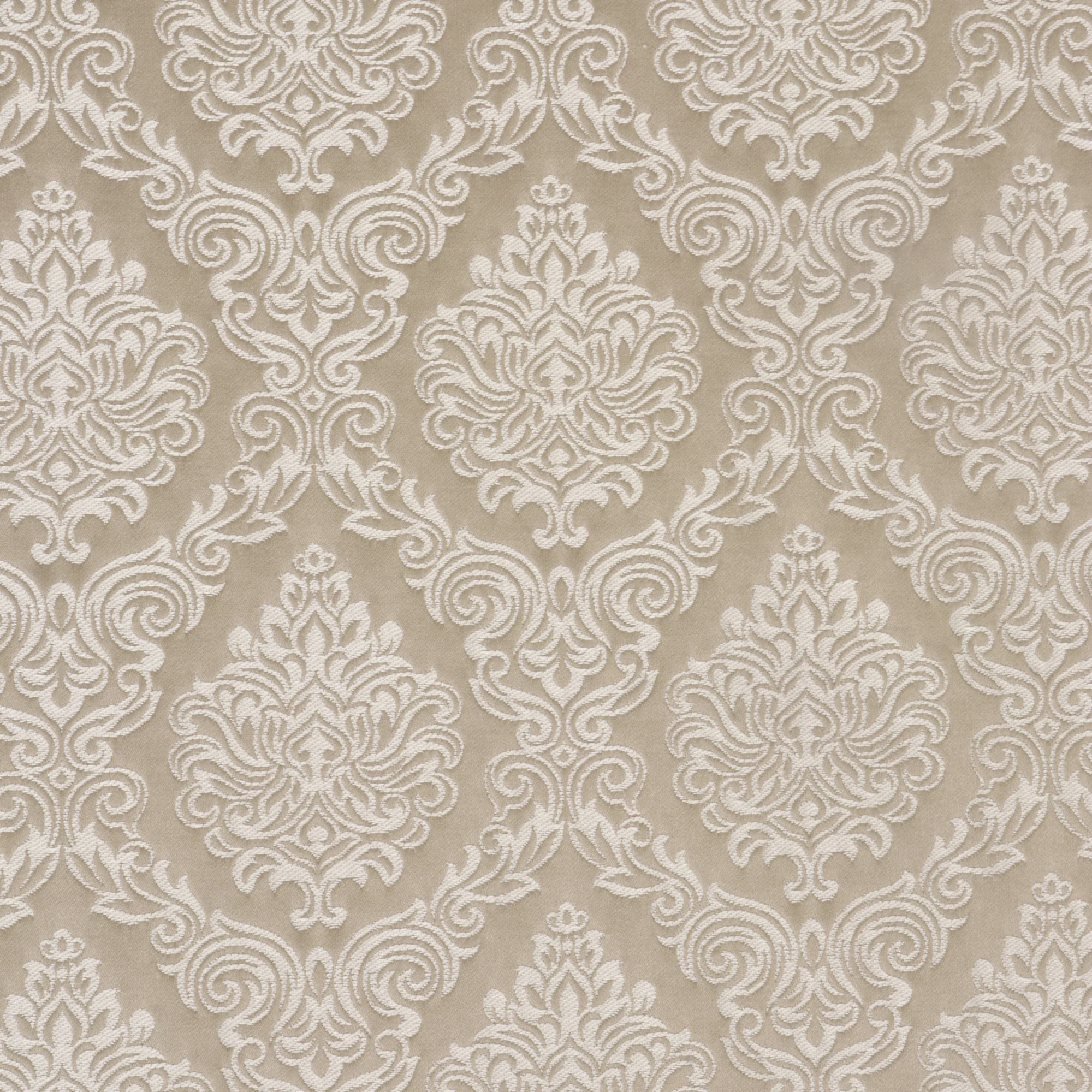 Belle Damask Mink Fabric - Image 3