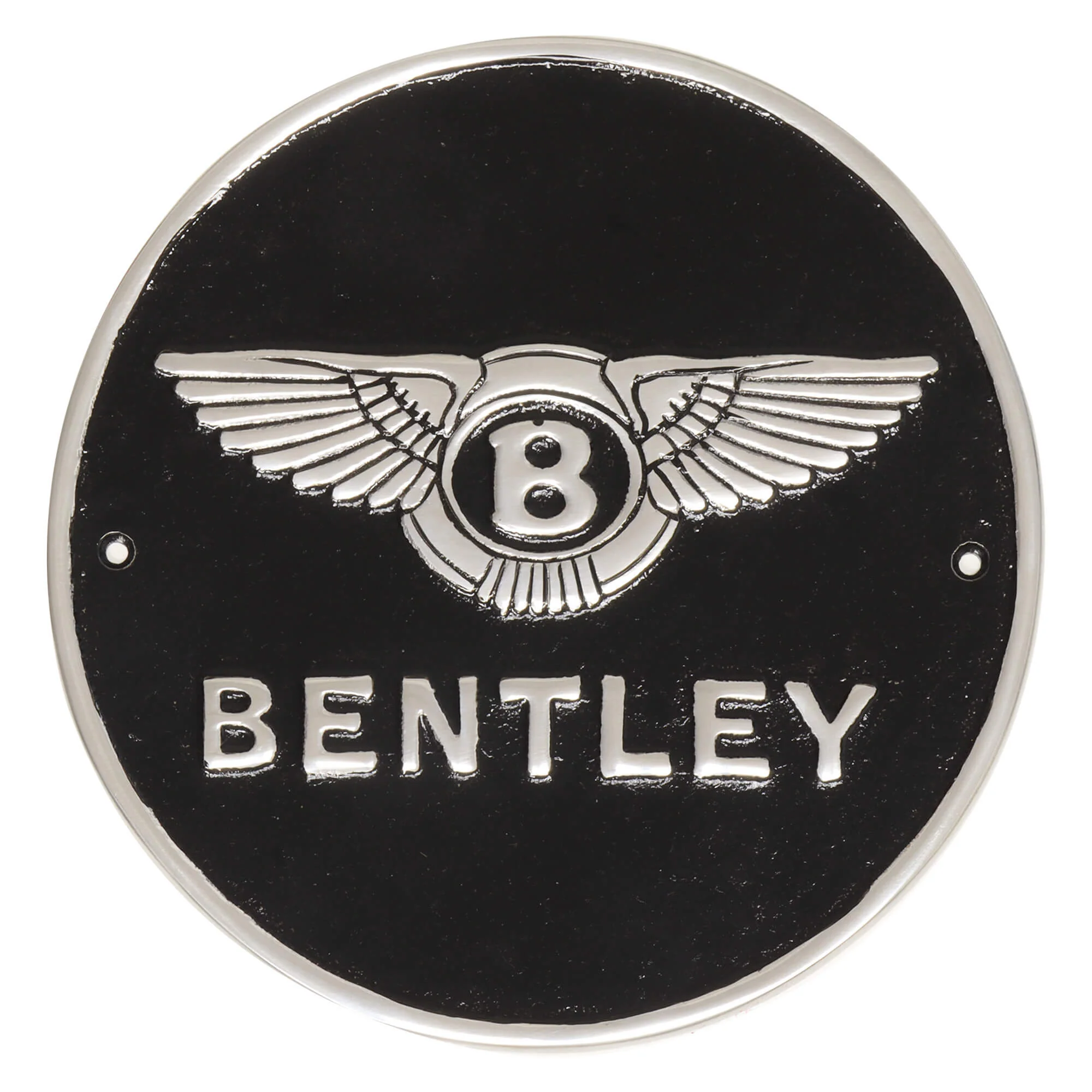 Bentley Black Aluminium Wall Sign