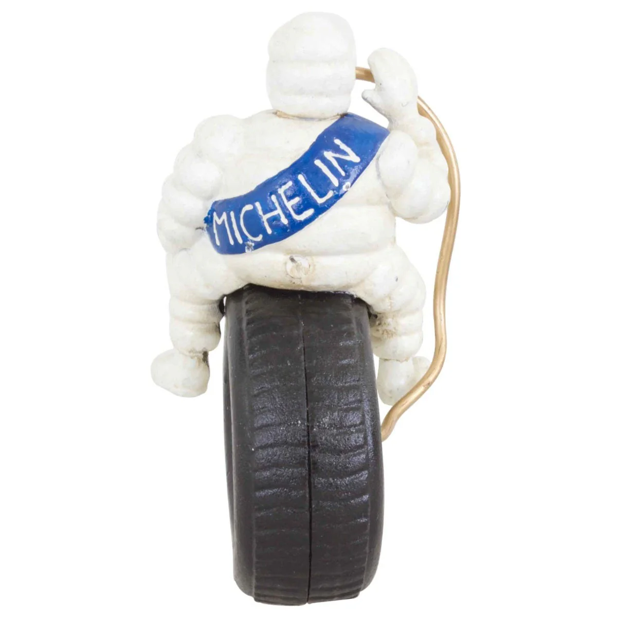 Bibendum Michelin Man Sitting on Tyre Cast Iron Ornament 24cm - Image 3