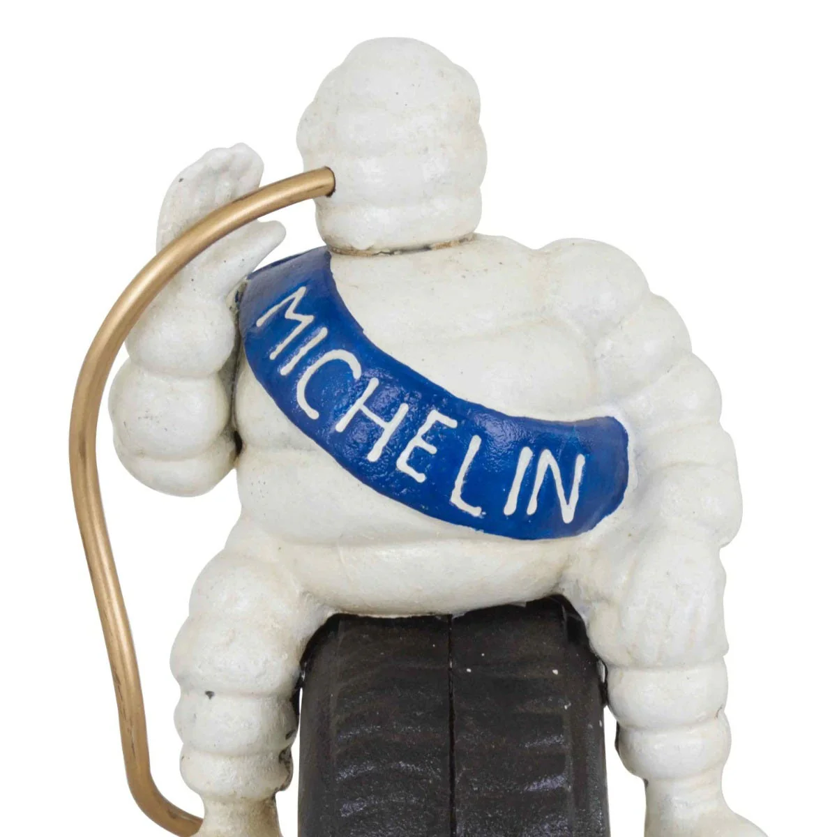 Bibendum Michelin Man Sitting on Tyre Cast Iron Ornament 24cm - Image 4